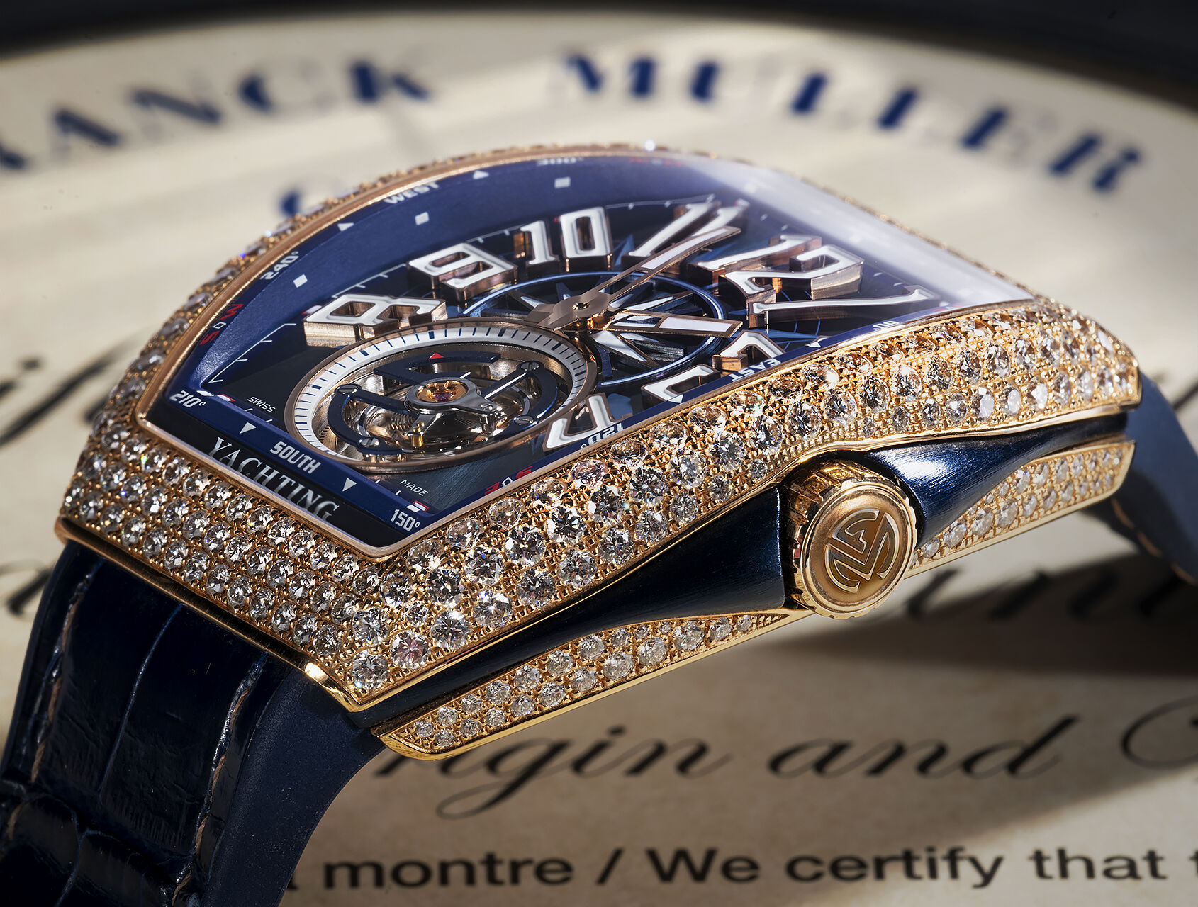 ref 45V T YACHT D BL | Vanguard Yachting Tourbillon | Franck Muller Vanguard Yachting Tourbillon