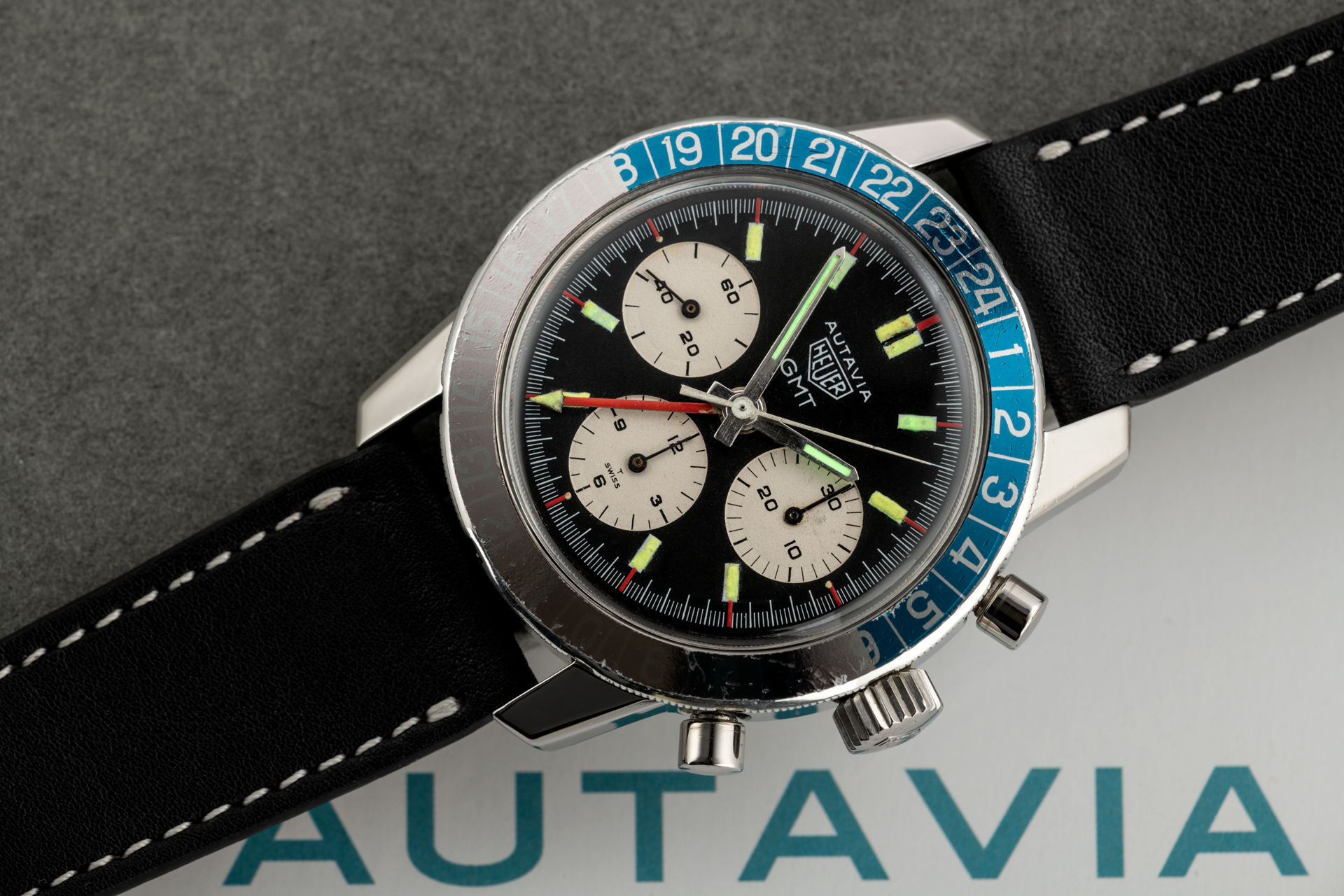 ref 2446C | GMT '1st Series Compressor' | Heuer Autavia