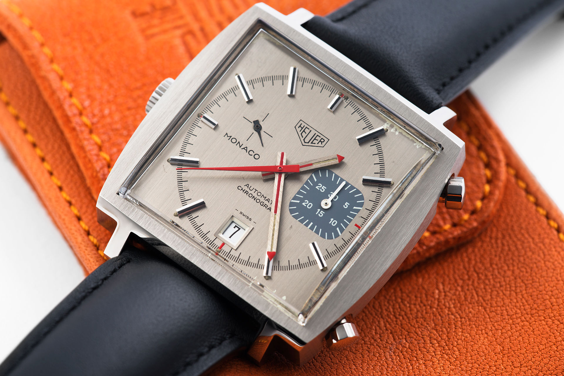 ref 1533B | Rare Grey Dial - Vintage Model | Heuer Monaco