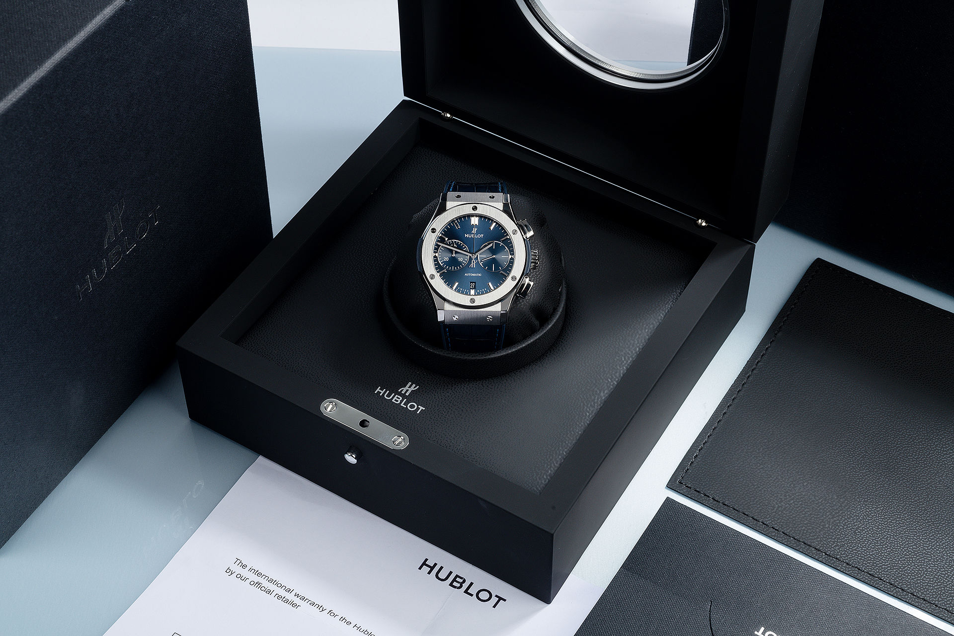 ref 521.NX.7170.LR | Titanium 'Box & Papers' | Hublot Classic Fusion Chrono