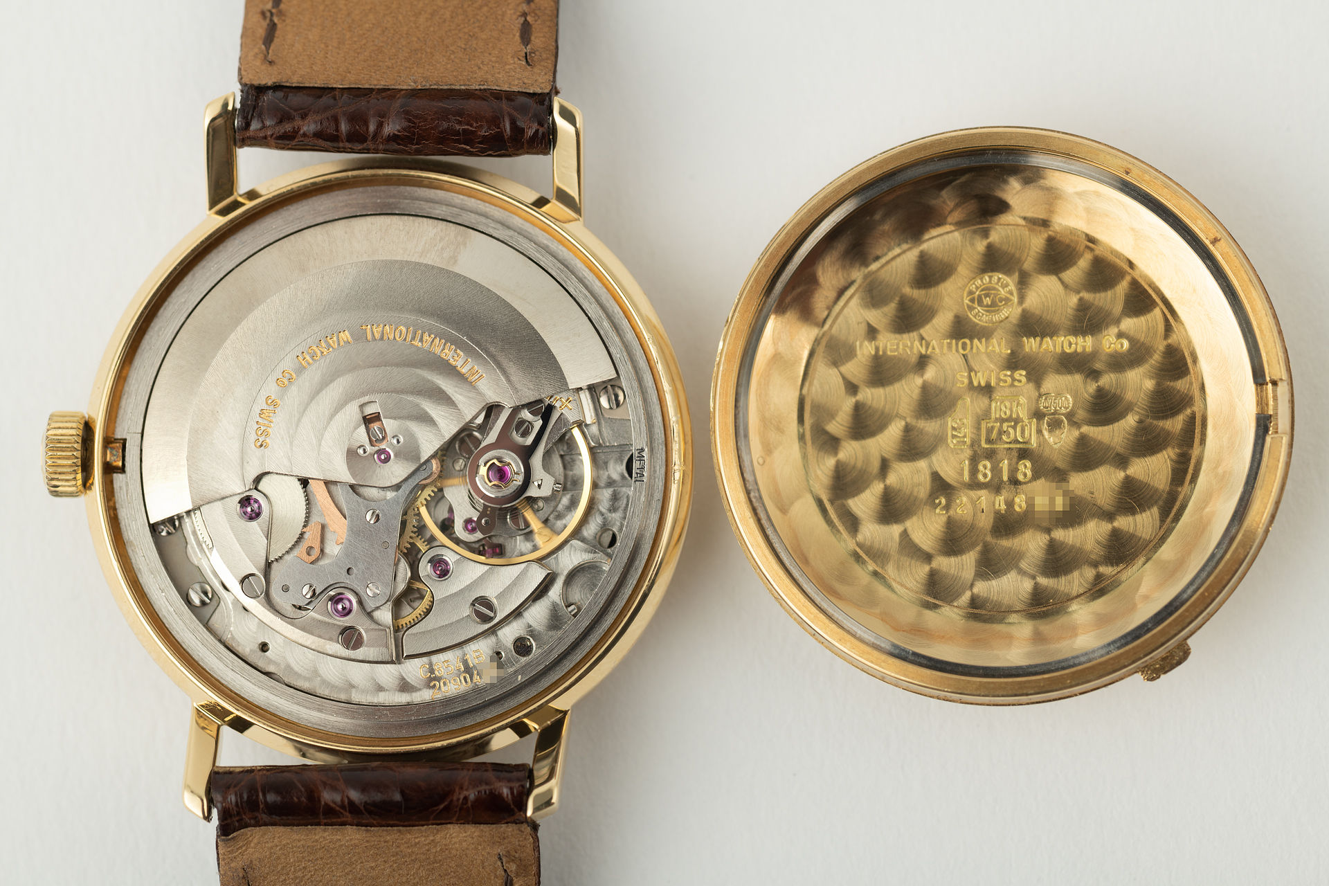 ref 1818 | Yellow Gold 'Original Box'  | IWC Vintage Automatic