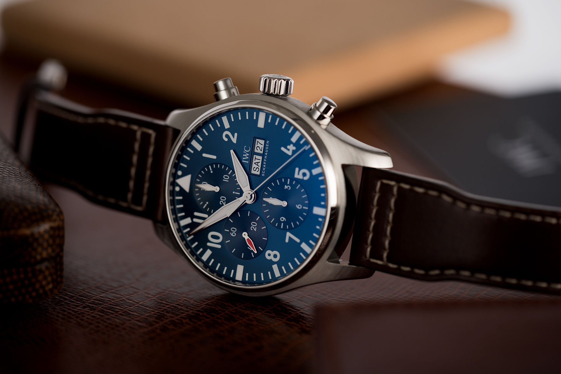 ref IW377714 | 43mm Pilots Chrono 'Full Set'  | IWC Pilot's Watch Chronograph