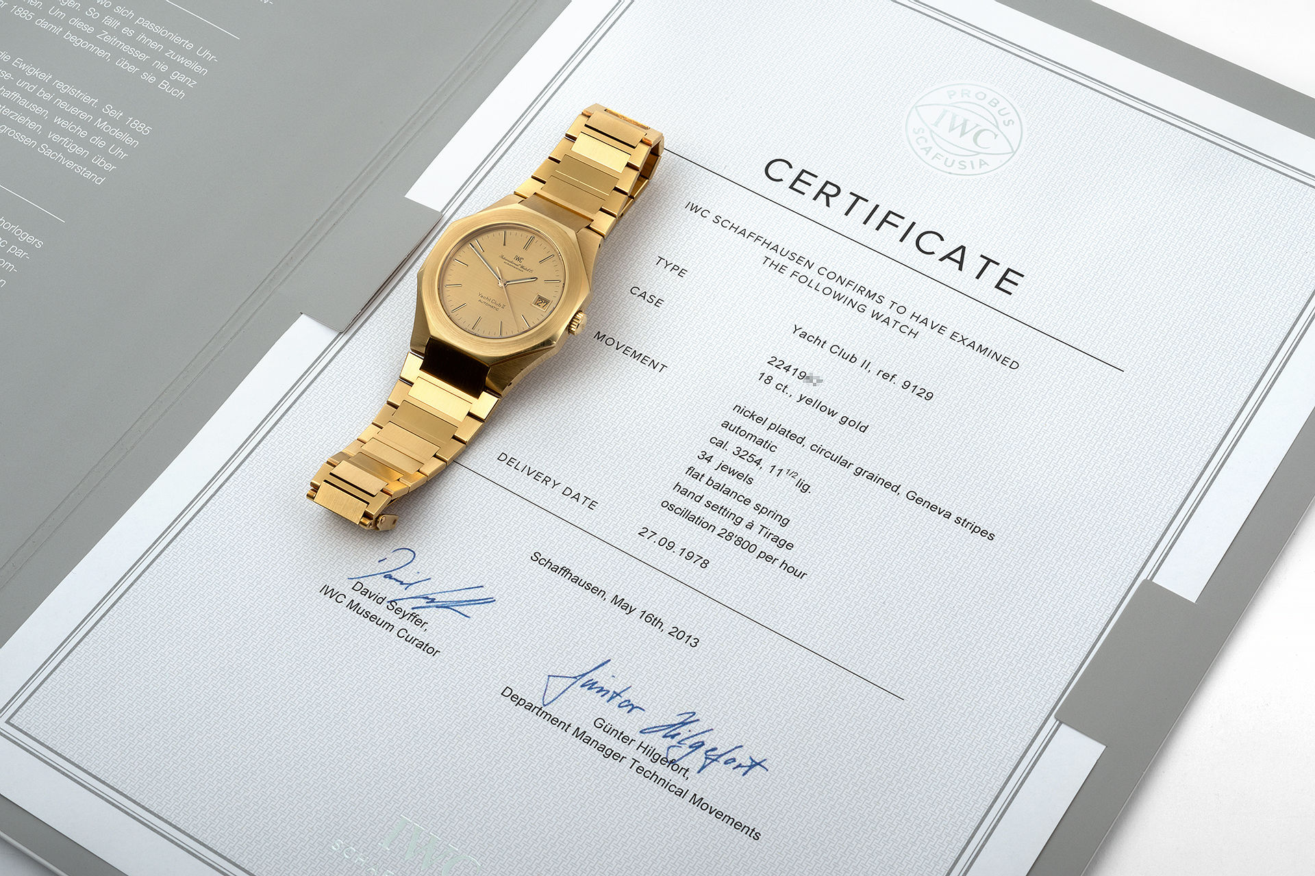 ref 9129 | 18ct Yellow Gold Automatic | IWC Yacht Club II