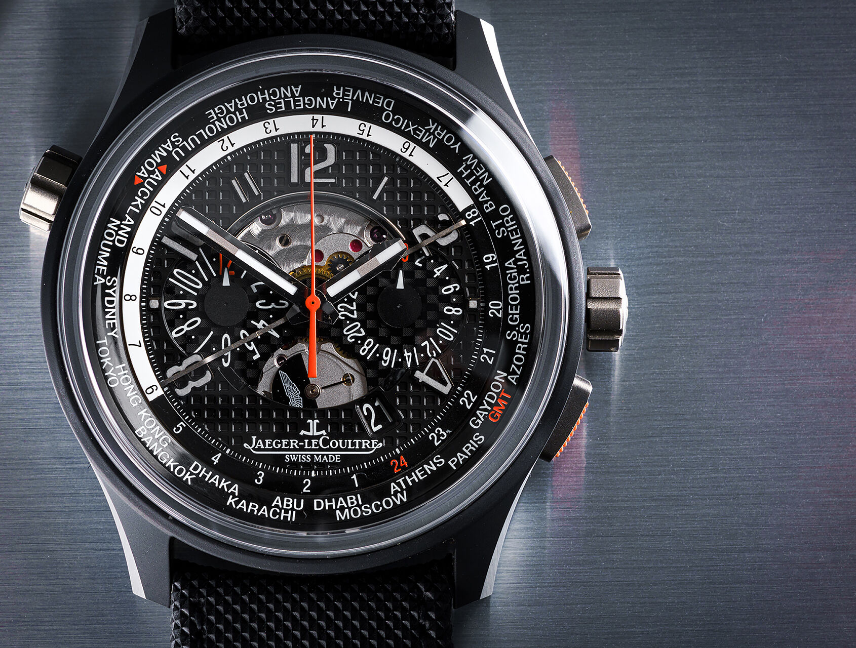 ref JLQ193J430 | Aston Martin - Limited Edition | Jaeger LeCoultre AMOX5 World Chronograph Racing
