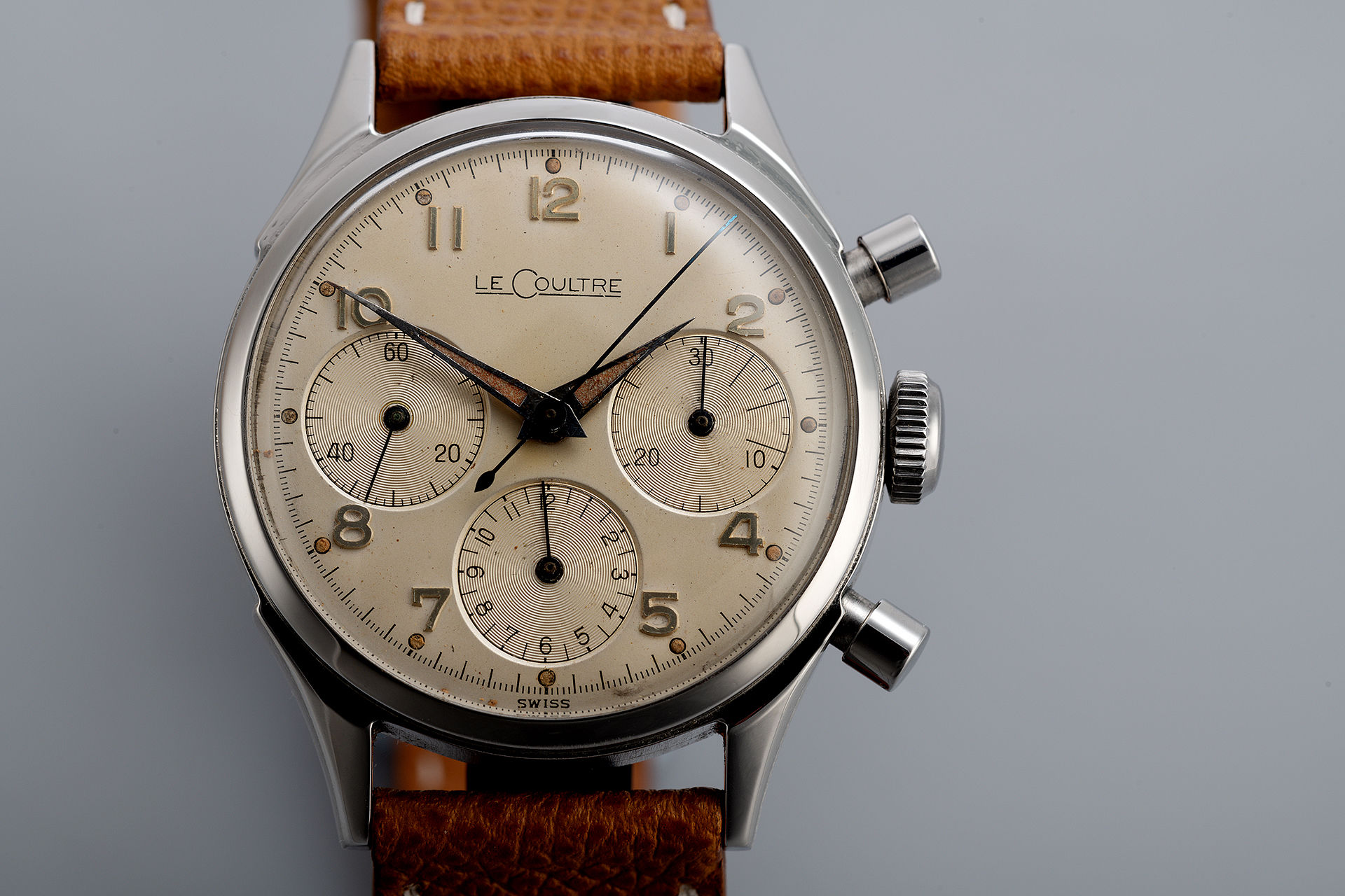 ref E335 | Rare USA Model 'Val. 72'  | Jaeger-leCoultre Chronograph