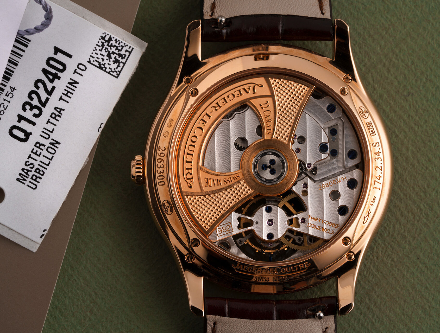 ref Q1322401 | Q1322401 - Rose Gold Tourbillon | Jaeger-leCoultre Jaeger-LeCoultre Master Ultra Thin Tourbillon