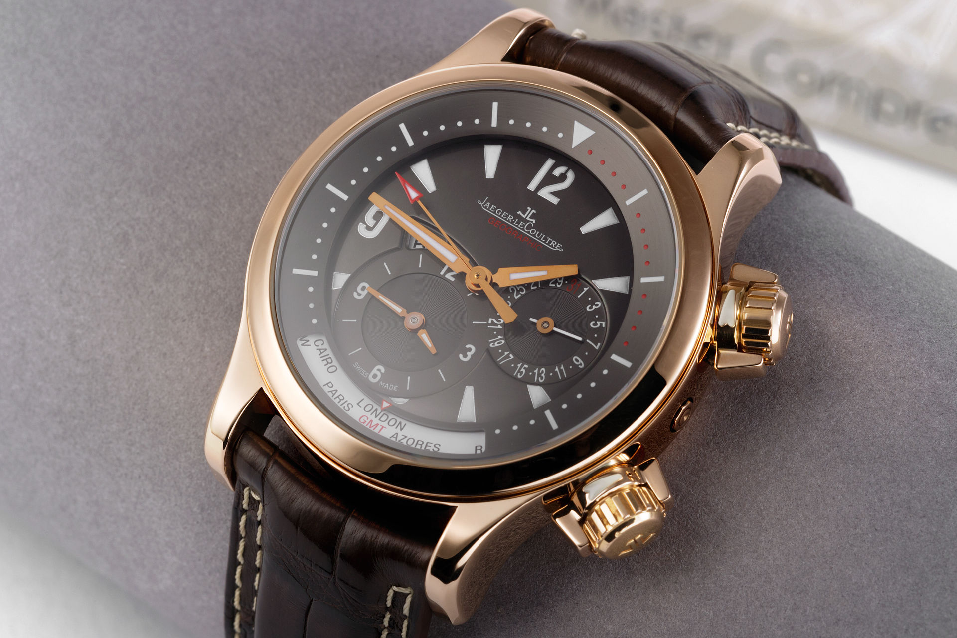 ref Q1712440 | Rose Gold 'Complete Set' | Jaeger-leCoultre Master Compressor Geographic