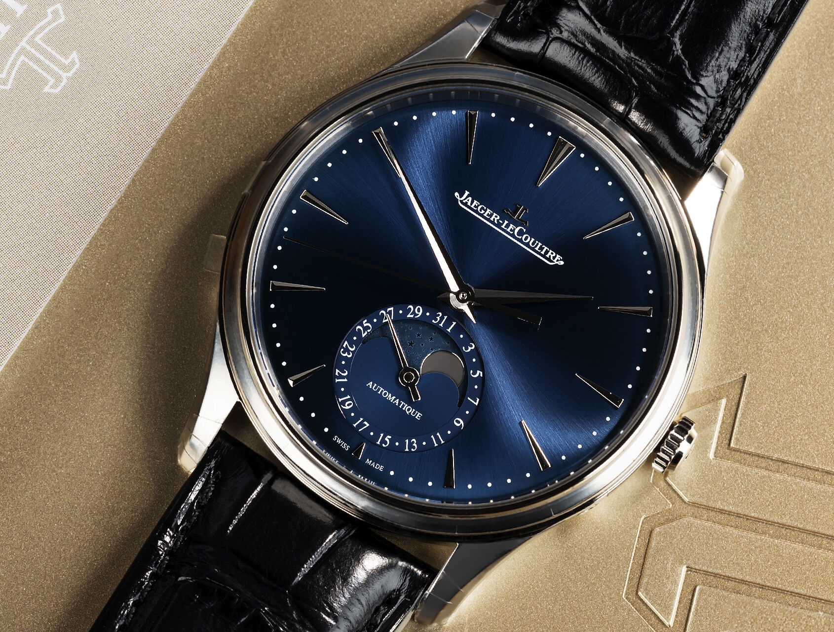ref Q1368480 | Q1368480 - Fully Stickered | Jaeger-leCoultre Master ultra thingy Moon