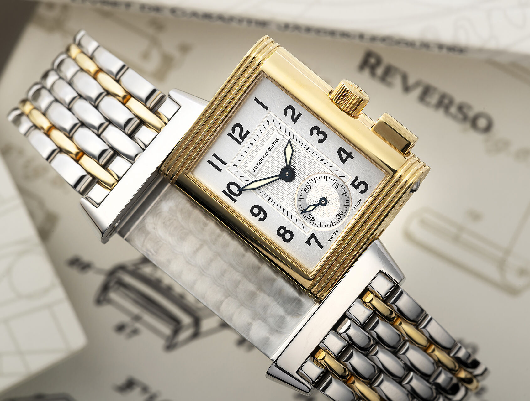 ref 255.5.82 | 255.5.82 - Gold & Steel | Jaeger-leCoultre Reverso