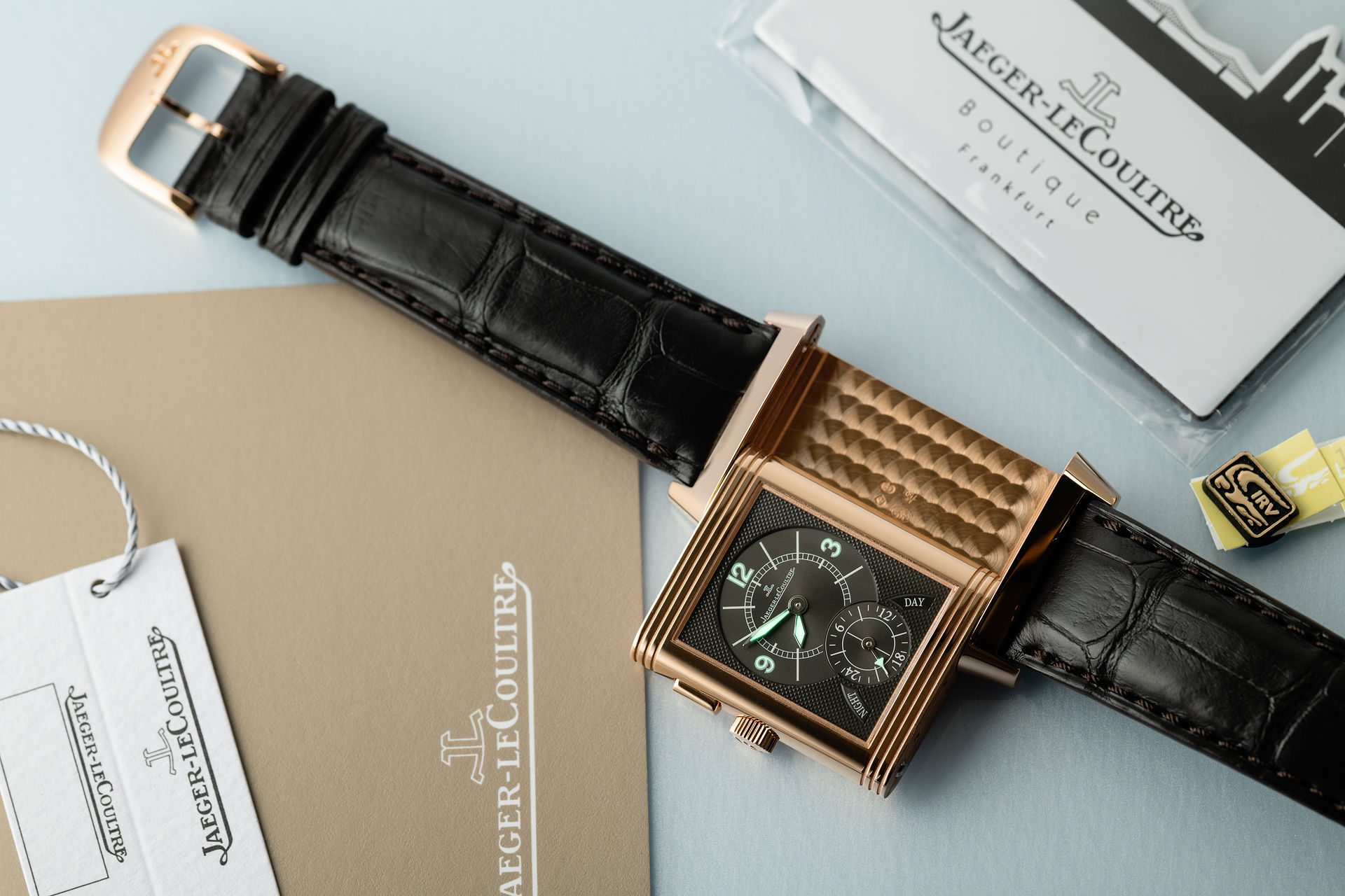 ref JLQ2712510 | Rose Gold 'Day-Night' | Jaeger-leCoultre Reverso Duo