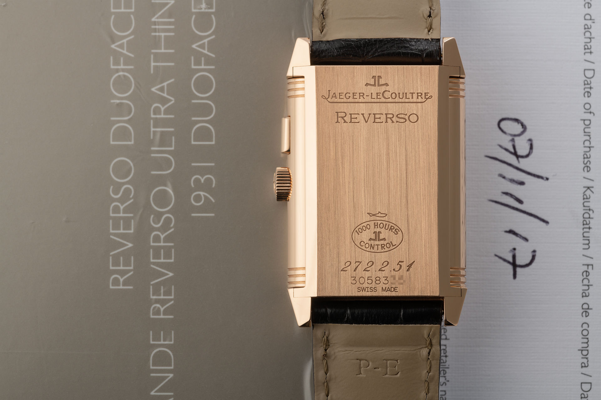 ref JLQ2712510 | Rose Gold 'Day-Night' | Jaeger-leCoultre Reverso Duo