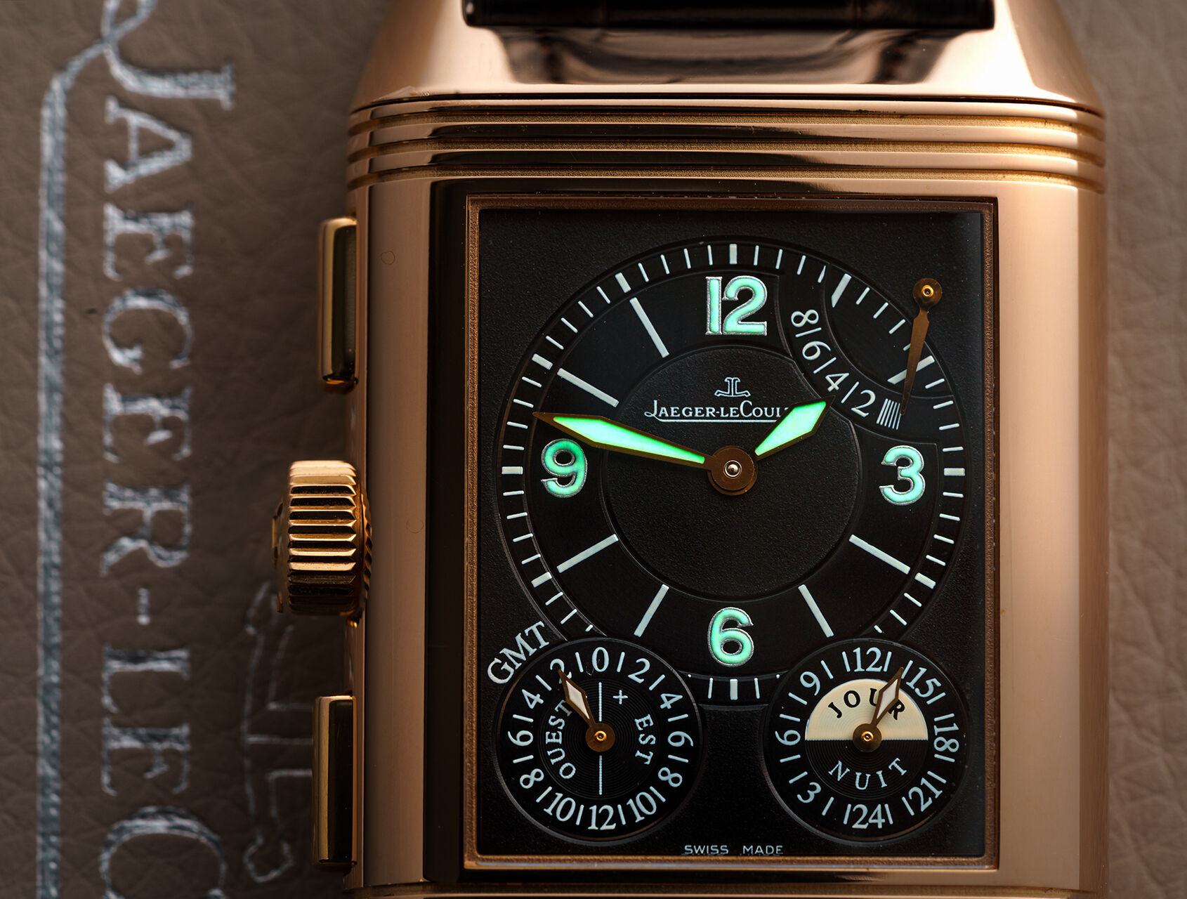 ref Q3022420 | Q3022420 - Rose Gold | Jaeger-leCoultre Reverso Grand GMT