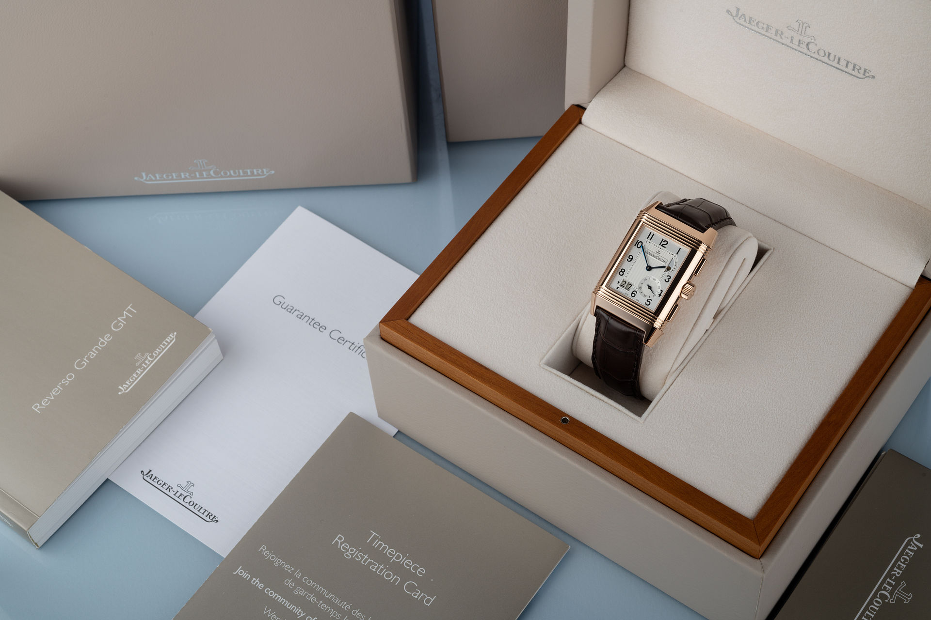 ref 240.2.18 | Rose Gold 'Complete Set' | Jaeger-leCoultre Reverso Grande GMT