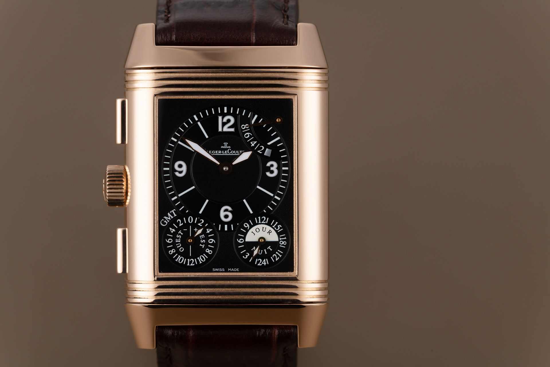 Rose Gold - "Full Set" | ref 240.2.18 | Jaeger-leCoultre Reverso Grande GMT