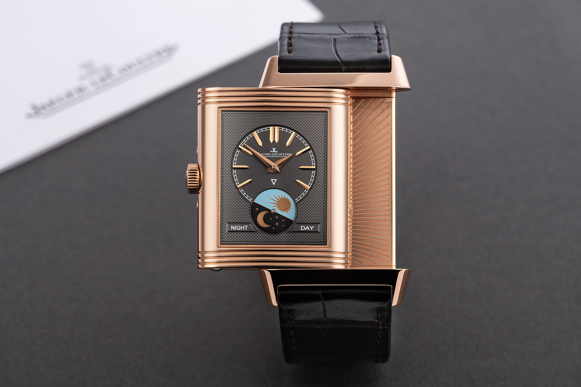 ref 3912420  | Rose Gold 'Box & Certificate' | Jaeger-leCoultre Reverso Tribute Calendar