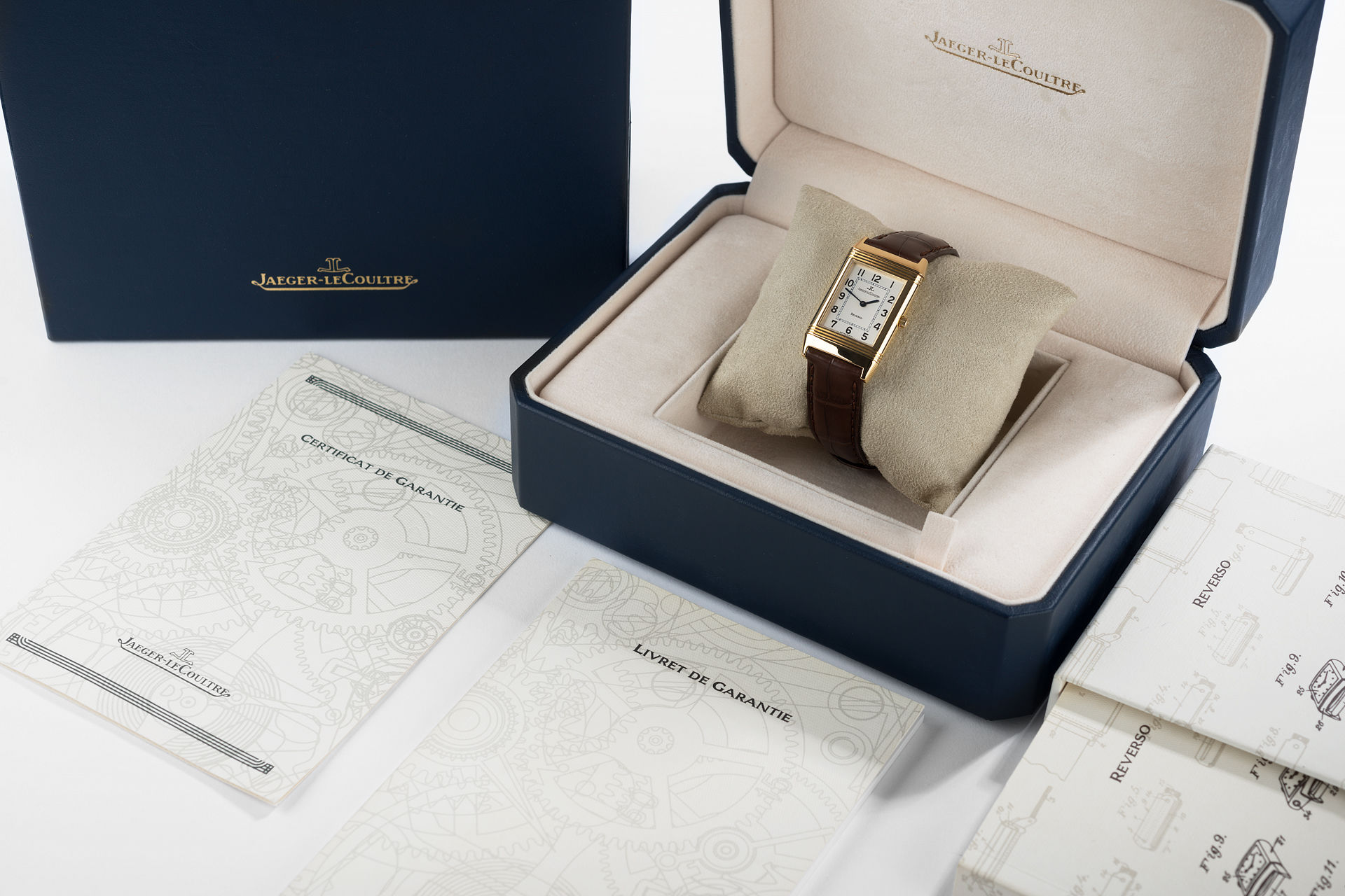 ref 250.140.862B | Yellow Gold 'Box & Papers' | Jaeger-leCoultre Reverso