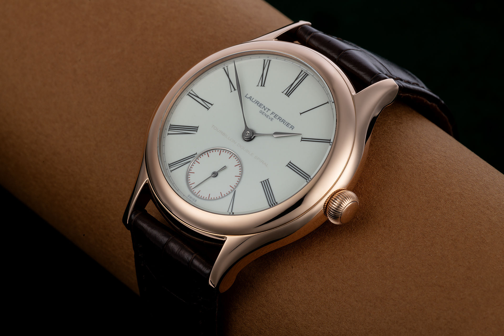 ref FBN916.01 | 'Double Spiral' Grand Feu Enamel Dial | Laurent Ferrier Galet Classic