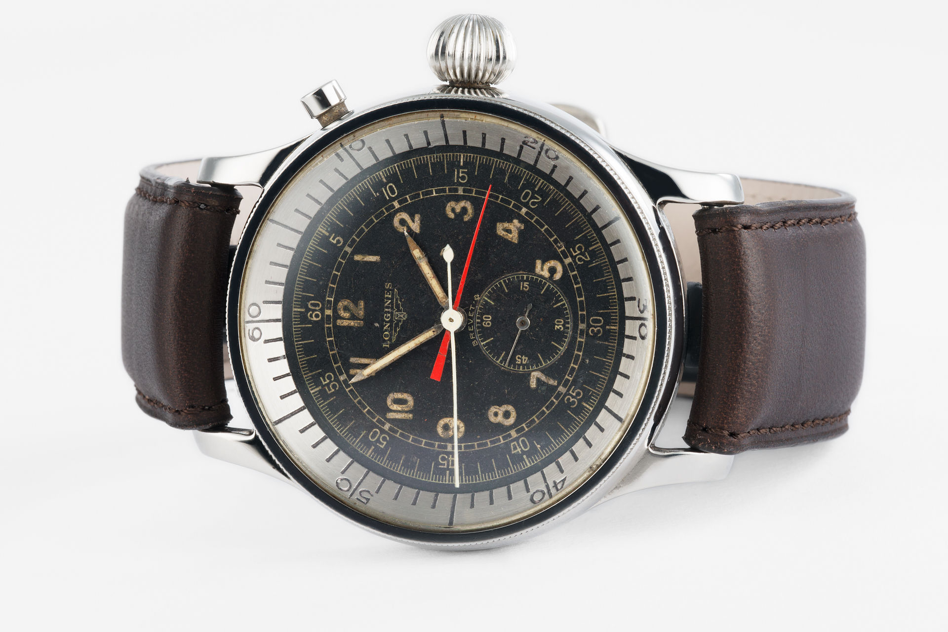 ref 23711D | Vintage Pilot's - 'Chronostop' | Longines Pilot's Chronograph