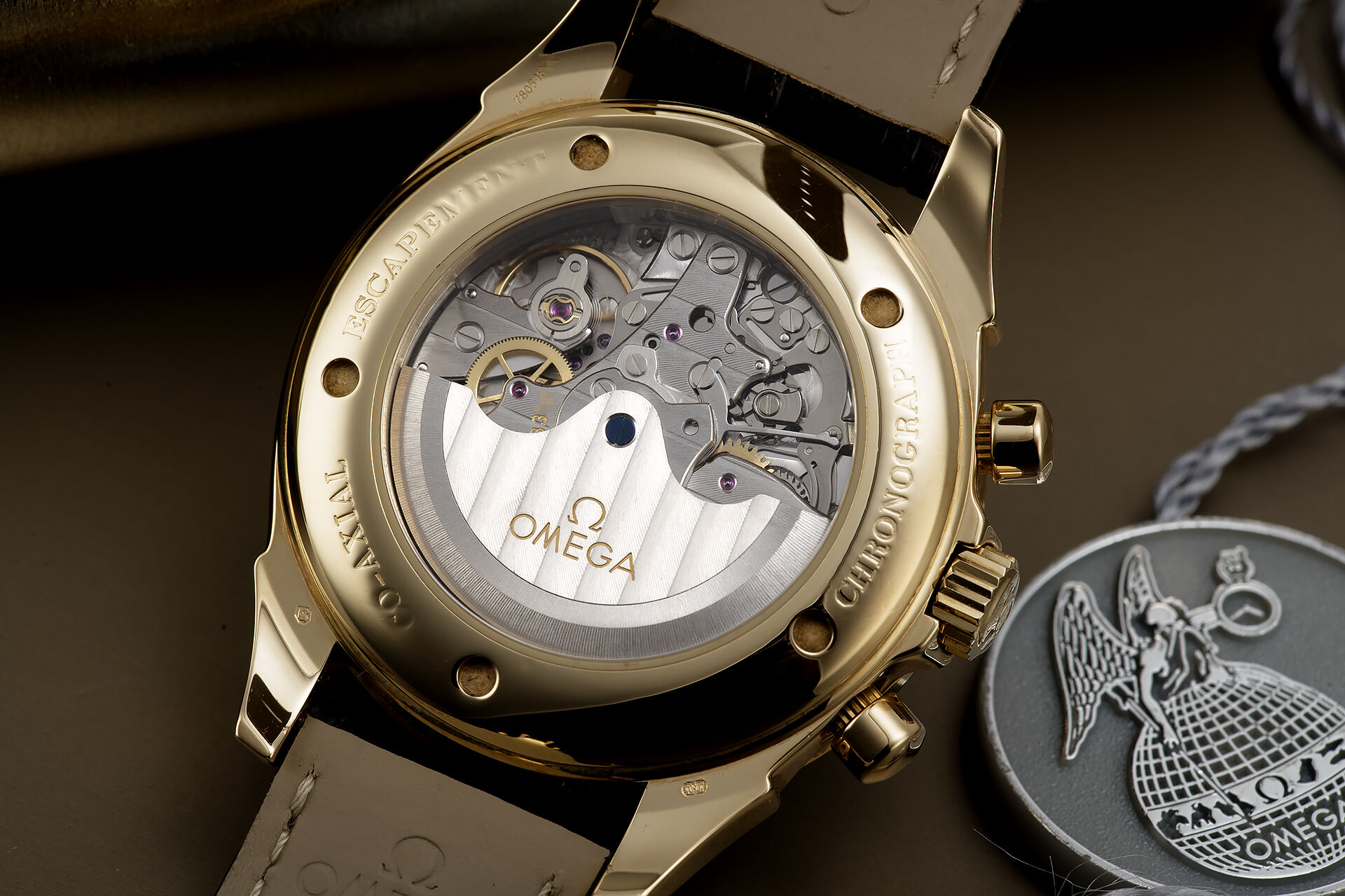 ref 46413032 | - Gold 'Co-Axial' Chronograph | Omega De Ville