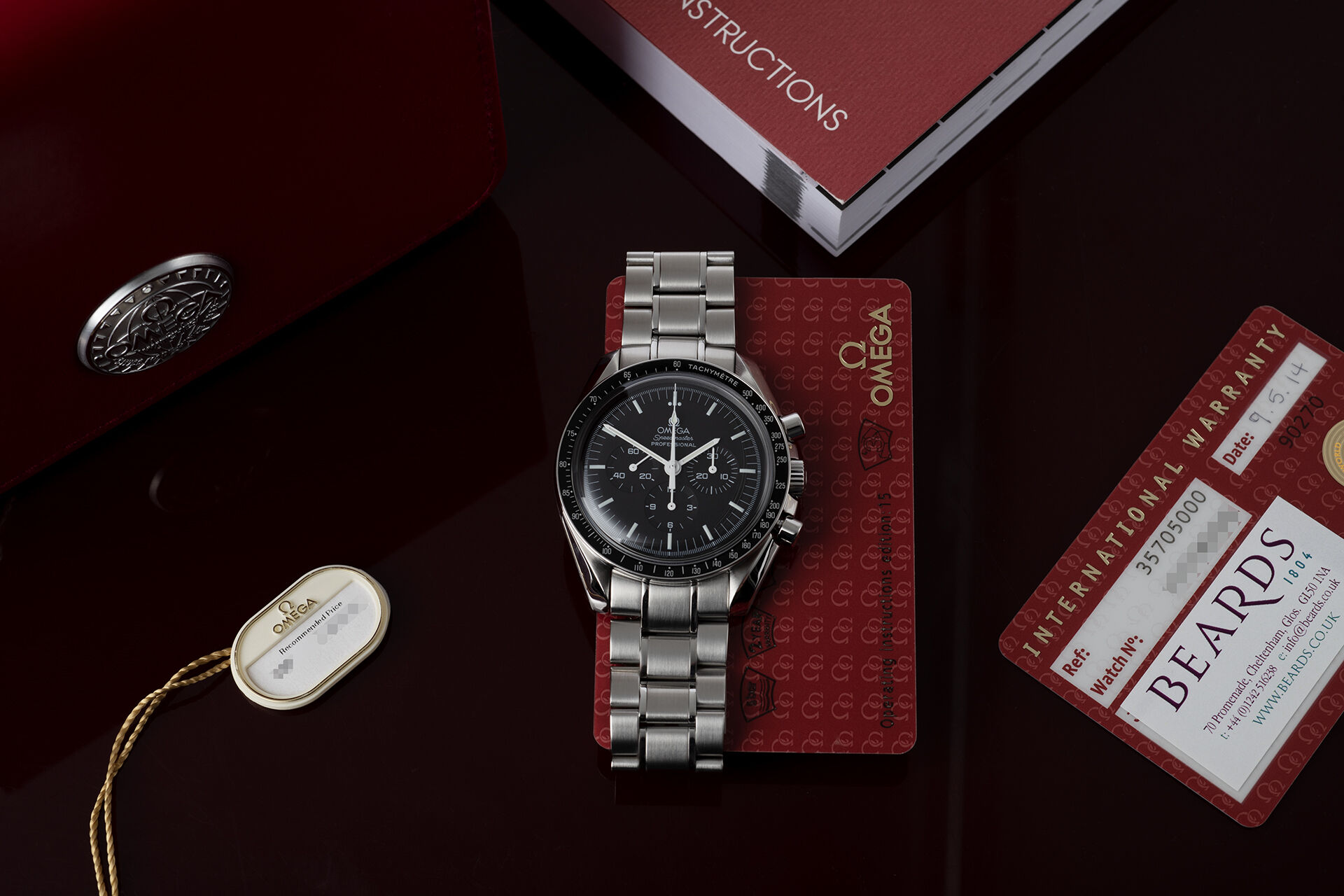 ref 35705000 | Box & Certificate | Omega Speedmaster Professional