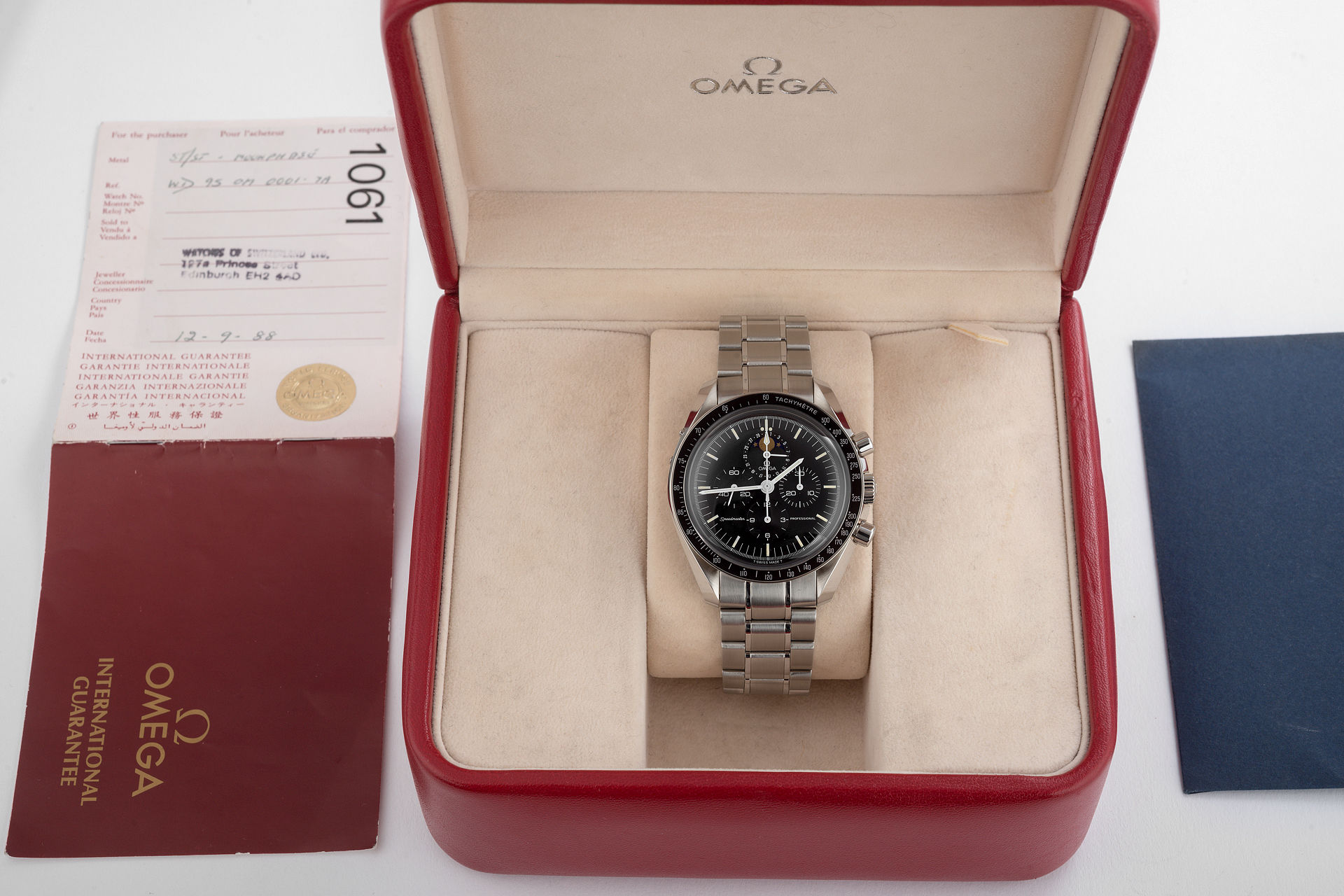 ref ST345.0809 | Rare Model 'Full Set' | Omega Speedmaster Professional Moonphase