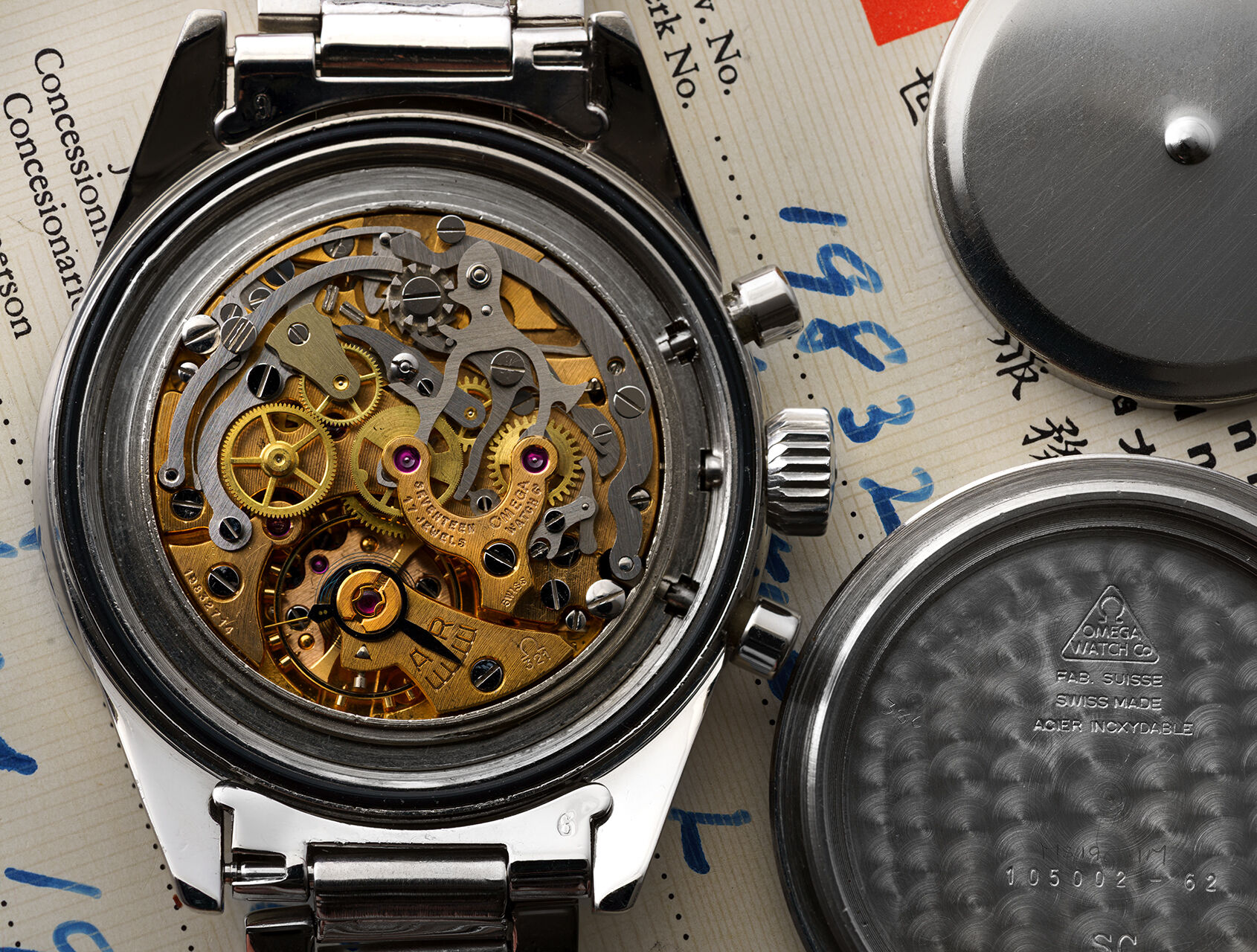 ref 105.002-62 SC | Transitional - 'Box & Papers' | Omega Speedmaster