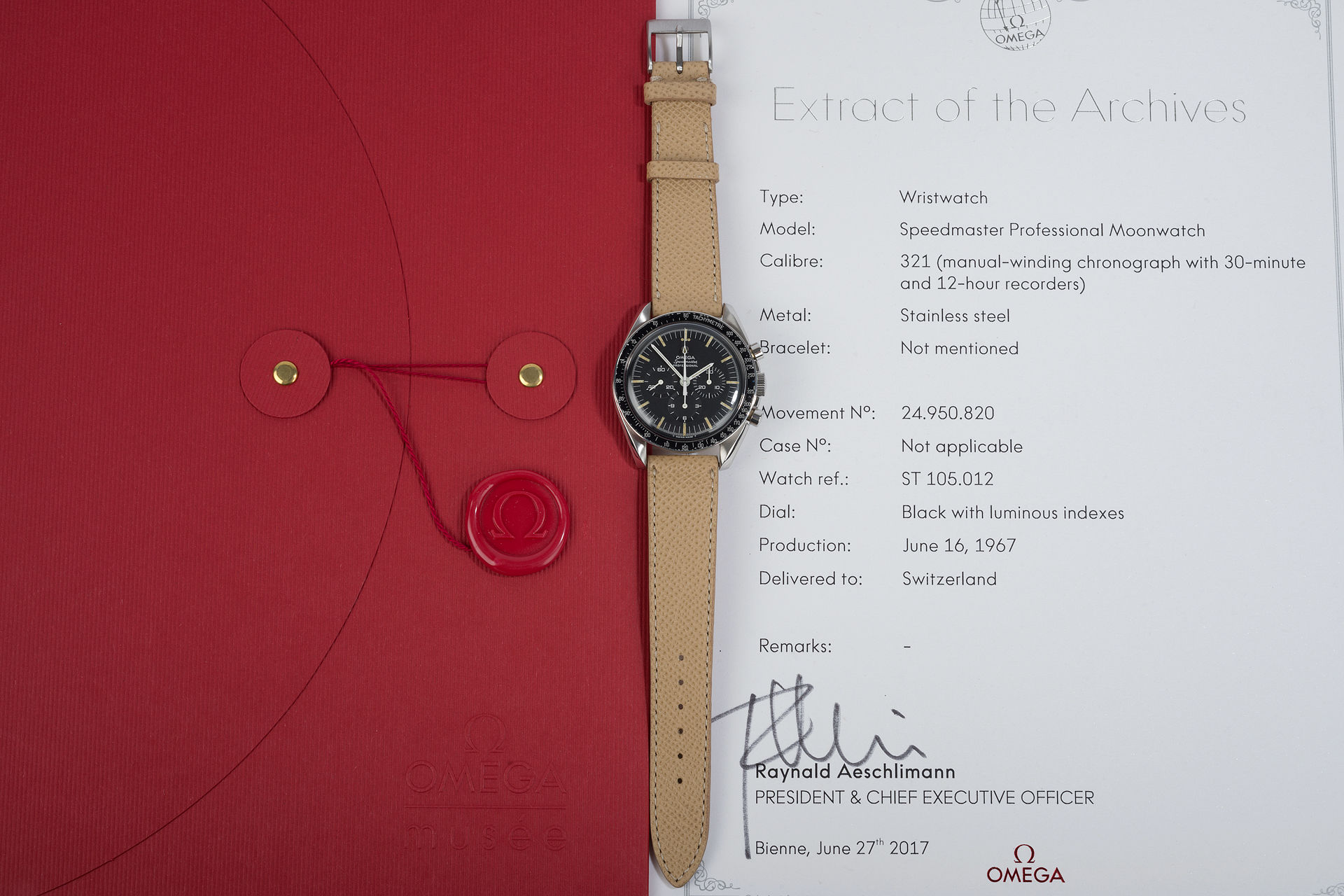 ref 105.012-66 | Vintage 1967 'Apollo' Model | Omega Speedmaster
