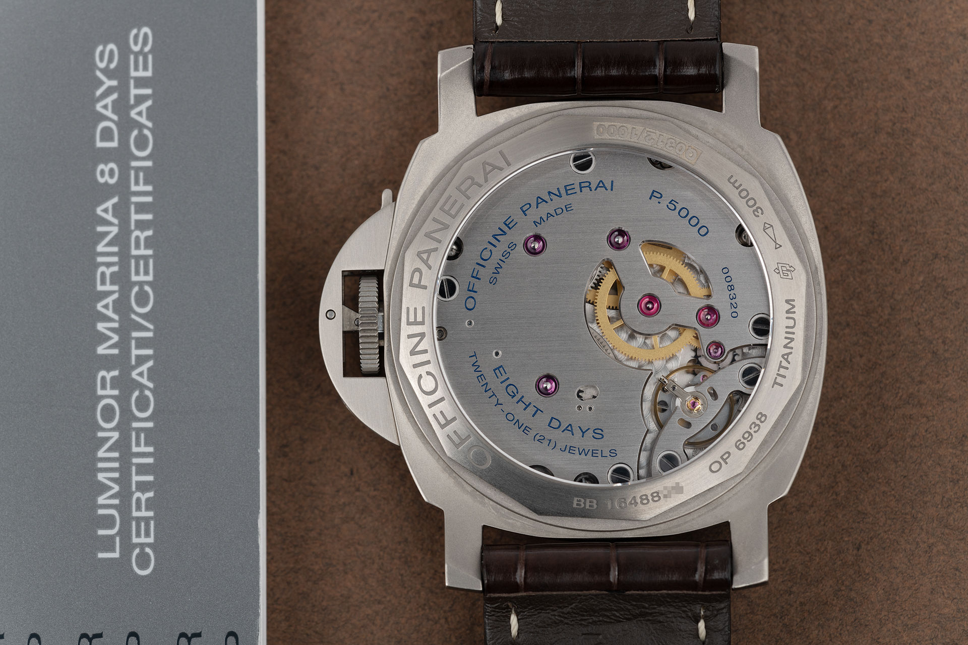 ref PAM00564 | Titanium 'Full Set' | Panerai Luminor 8 Days