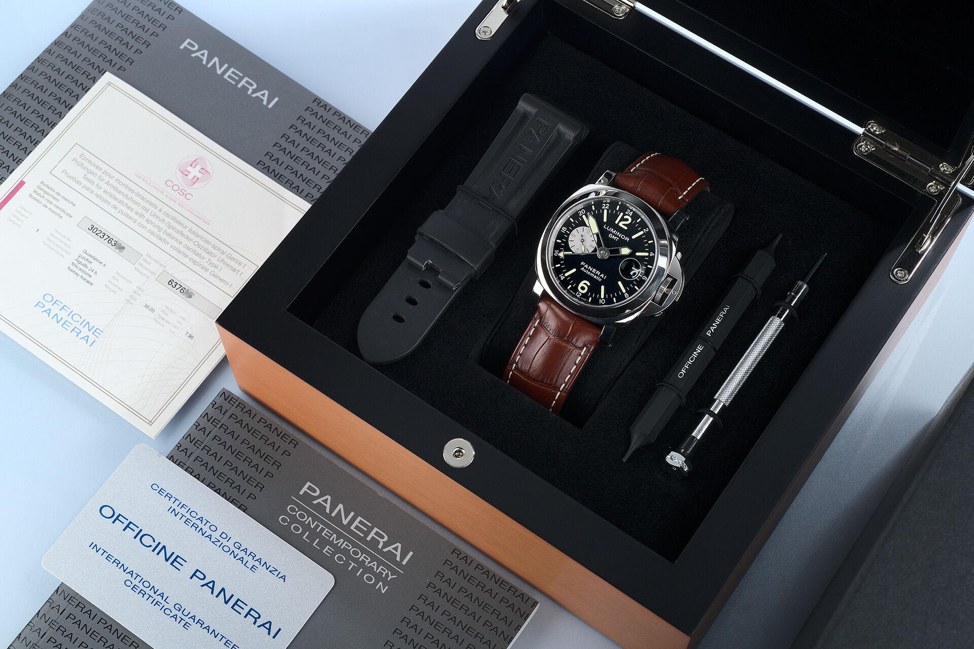 ref PAM 088 | Box & Papers | Panerai Luminor GMT