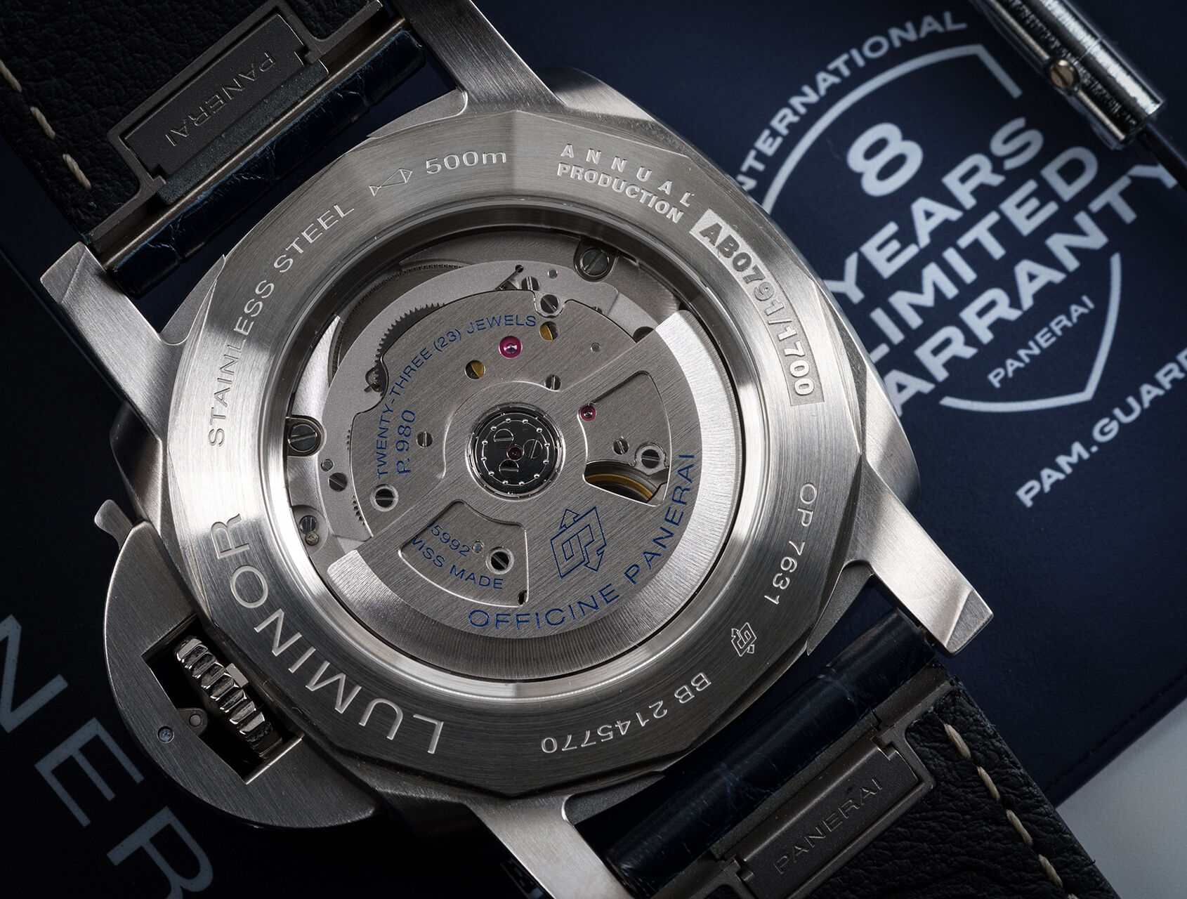 ref PAM03313 | PAM03313 - 8 Year Warranty | Panerai Luminor Marina