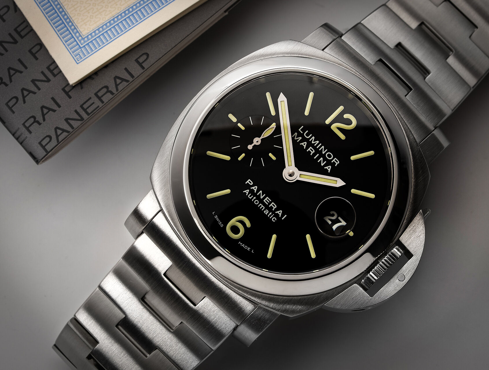 ref PAM 299 | PAM 299 - Box & Certificate | Panerai Luminor Marina