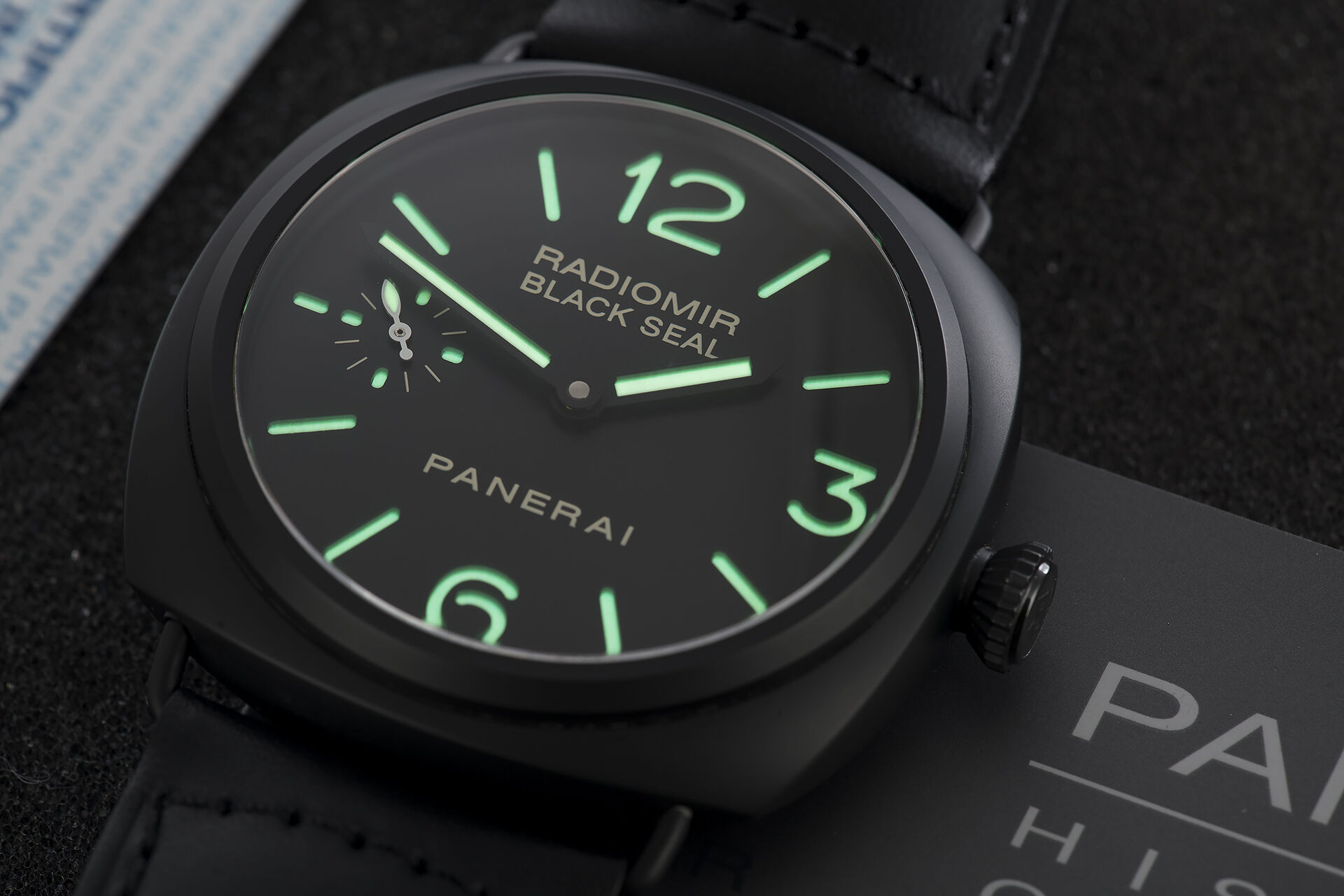 ref PAM00292 | 'Ceramic' Box & Papers | Panerai Radiomir Black Seal