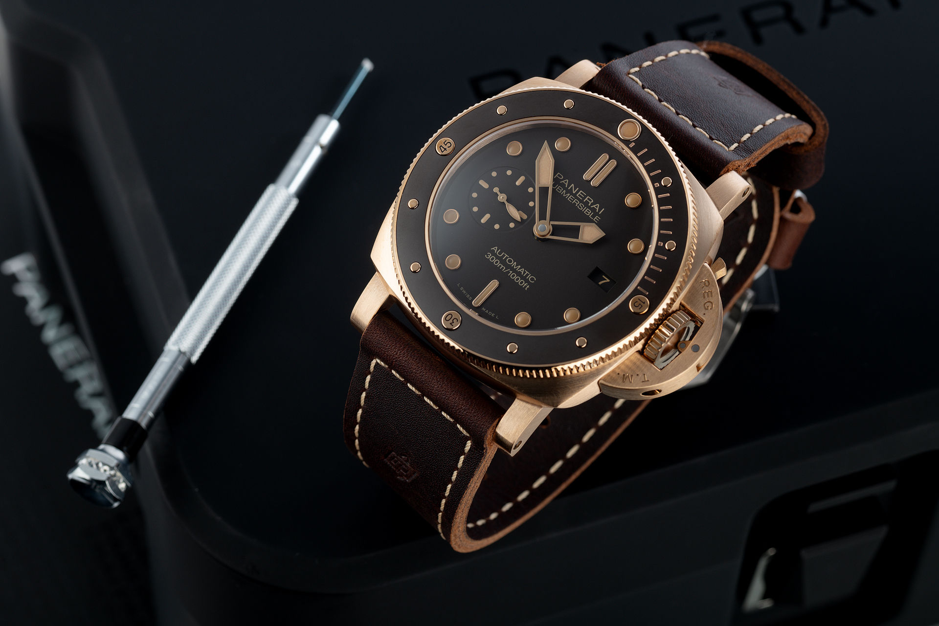 ref PAM00968 | 'Brand New' 47mm Full Set  | Panerai Submersible Bronzo