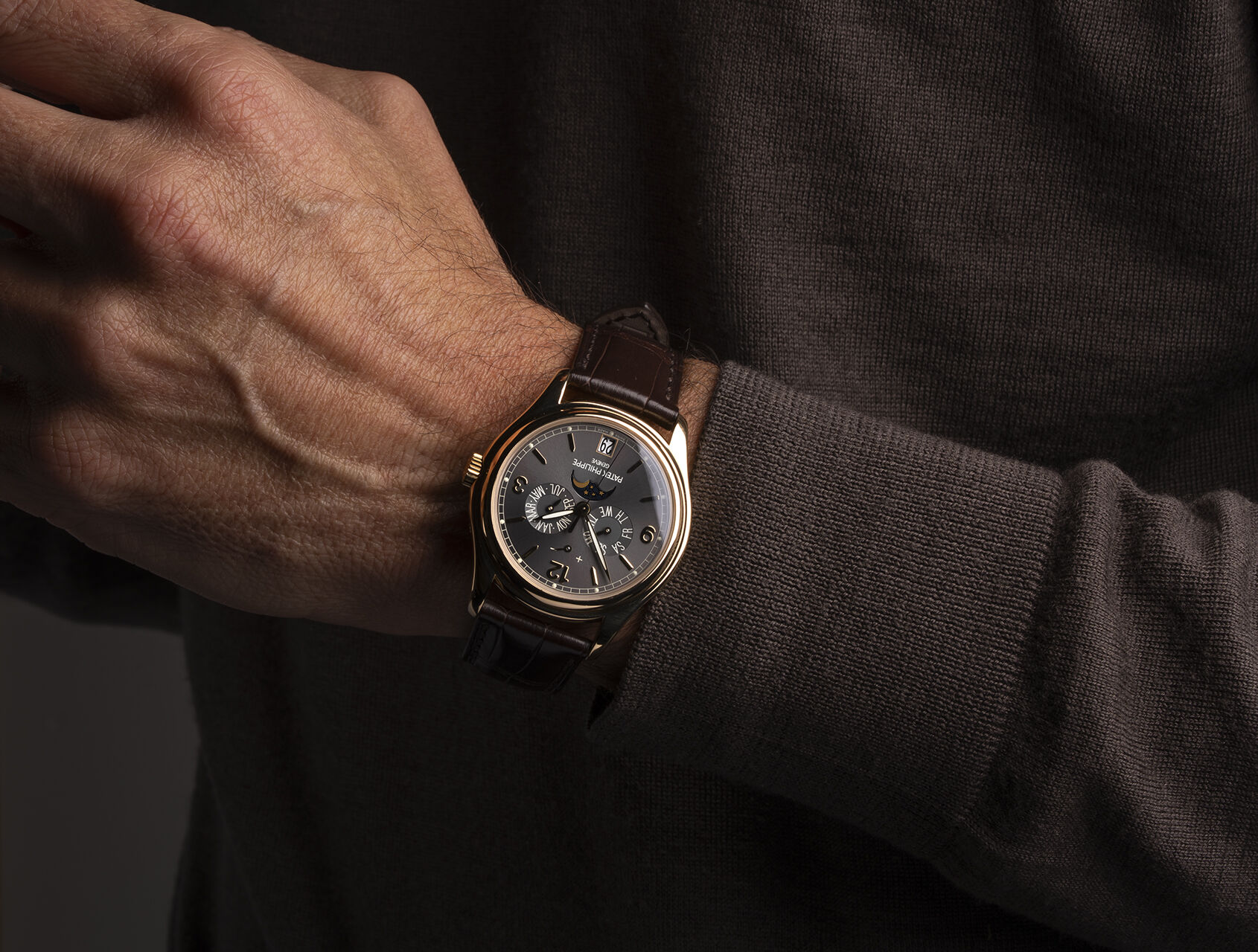 ref 5146J | Grey Sunburst Dial | Patek Philippe Annual Calendar