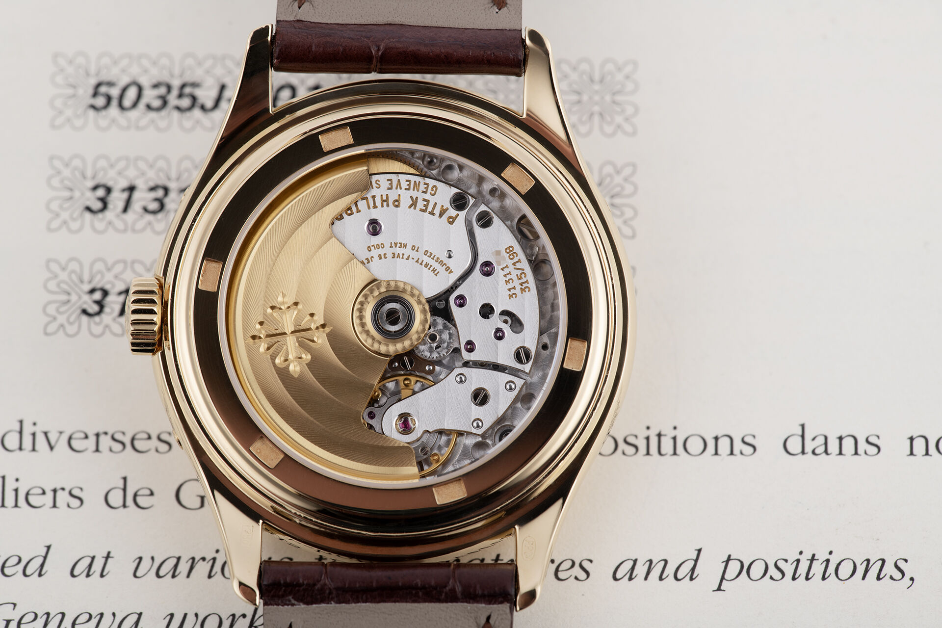 ref 5035J | Box & Certificate  | Patek Philippe Annual Calendar