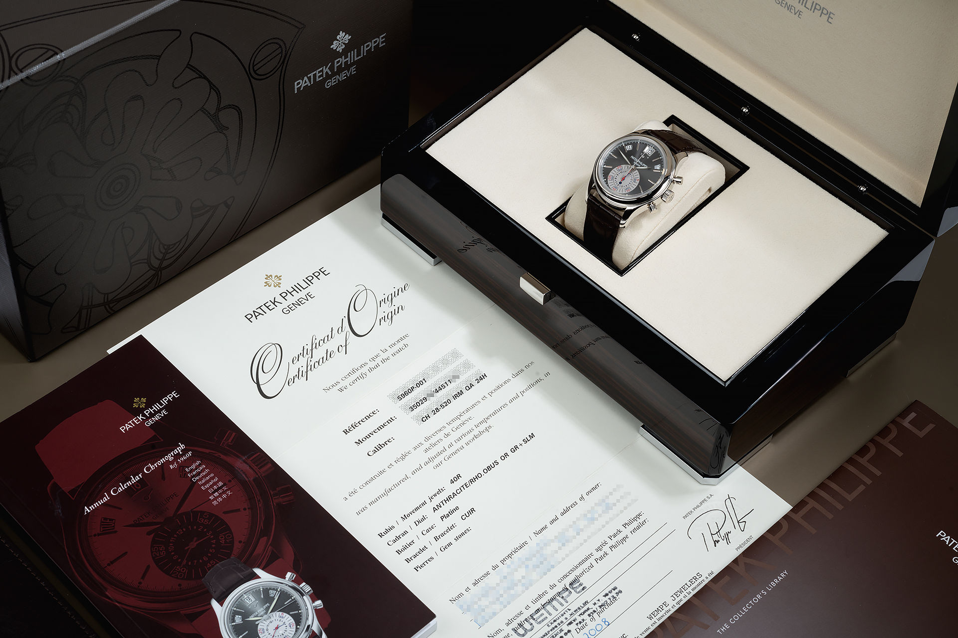 ref 5960P | Complete Set 'Geneva Seal' | Patek Philippe Annual Calendar Chronograph