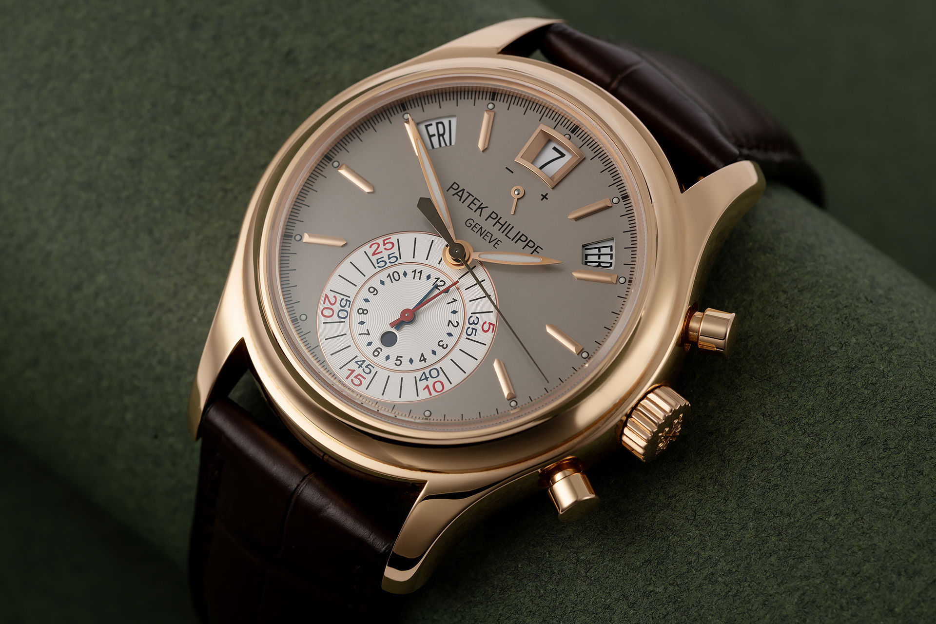 ref 5960R-001 | Full Set 'Rose Gold' | Patek Philippe Annual Calendar Chronograph