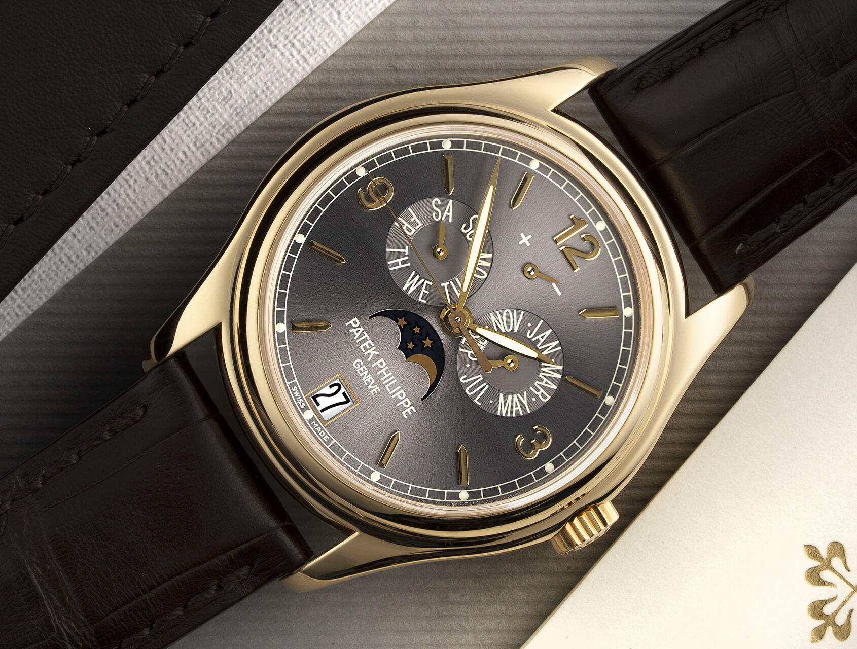 ref 5146J | Grey Sunburst Dial | Patek Philippe Annual Calendar