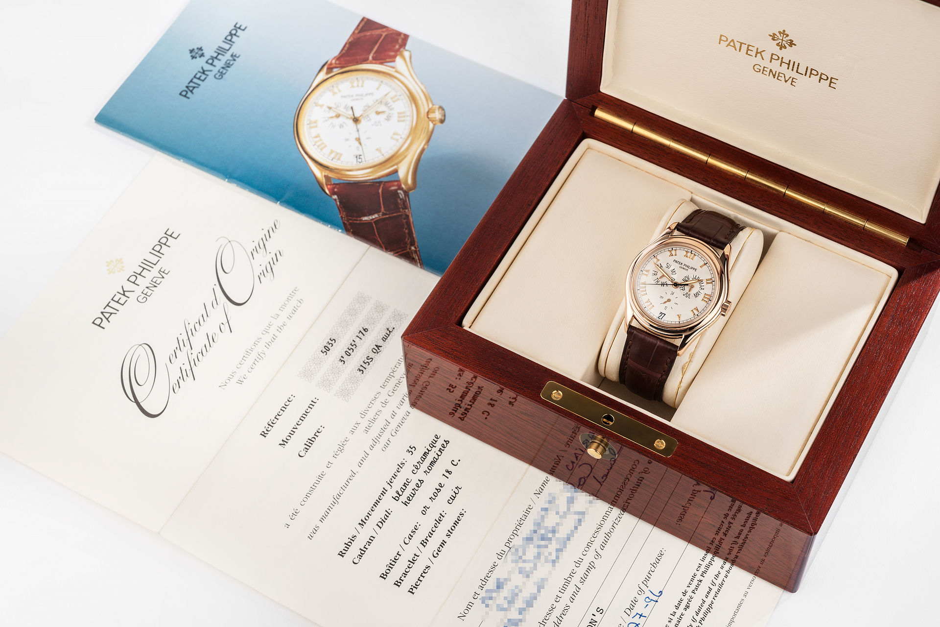 ref 5035R | Rose Gold 'Box and Papers' | Patek Philippe Annual Calendar