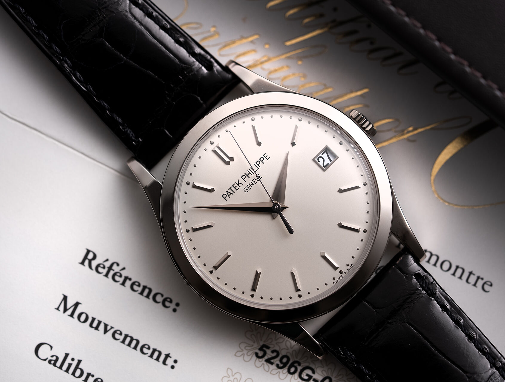ref 5296G-010 | 5296G-010 - White Gold | Patek Philippe Calatrava 