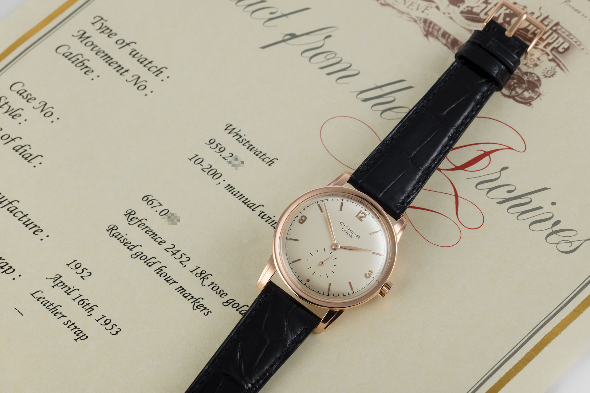 Patek Philippe Calatrava Watches | ref 2452R | Rose Gold 'Large Size' | The  Watch Club