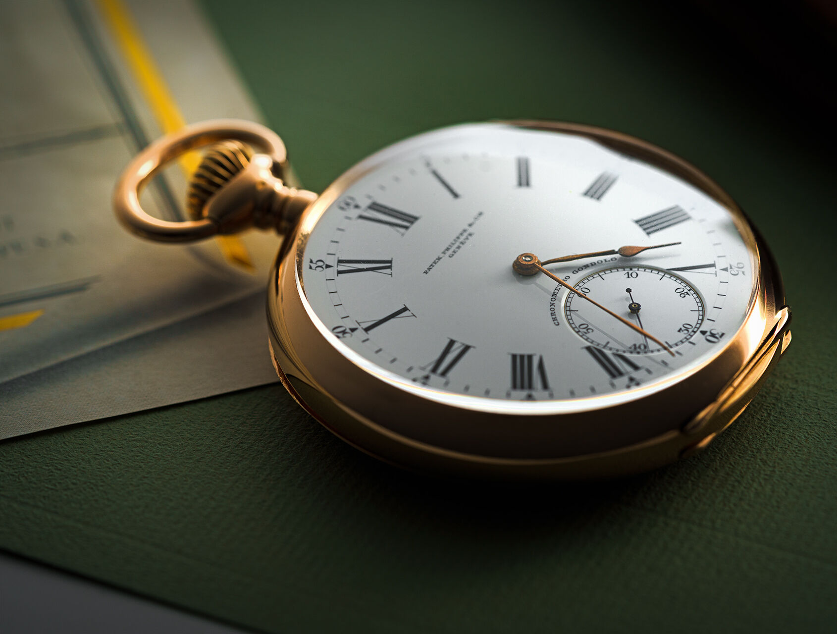 ref 0000 | Enamel Dial - 'Chronometro' | Patek Philippe Gondolo Pocket Watch