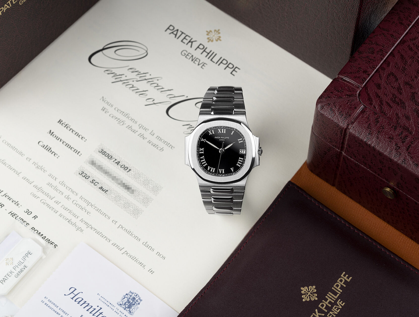 ref 3800 | 3800 - Box & Papers | Patek Philippe Nautilus