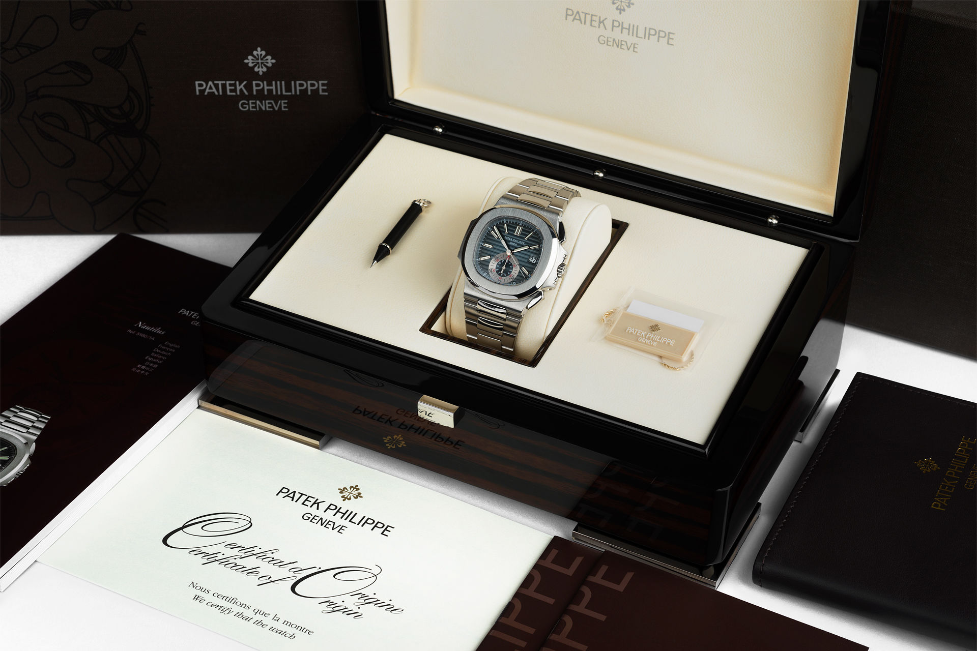 ref 5980/1A-001 | First Blue Dial 'Box & Cert' | Patek Philippe Nautilus Chronograph
