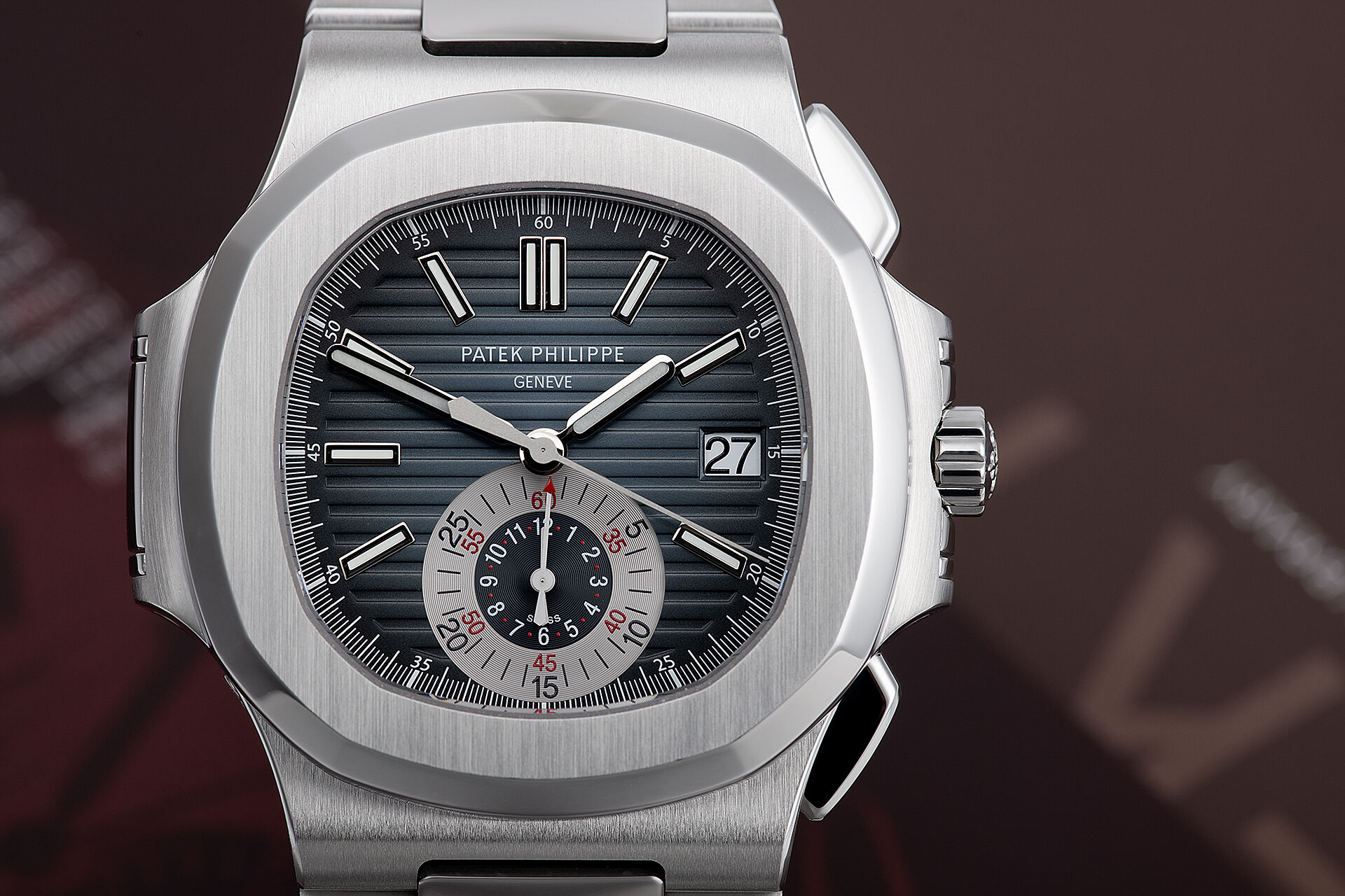 ref 5980/1A-001 | 'Just Serviced by Patek Philppe' | Patek Philippe Nautilus Chronograph