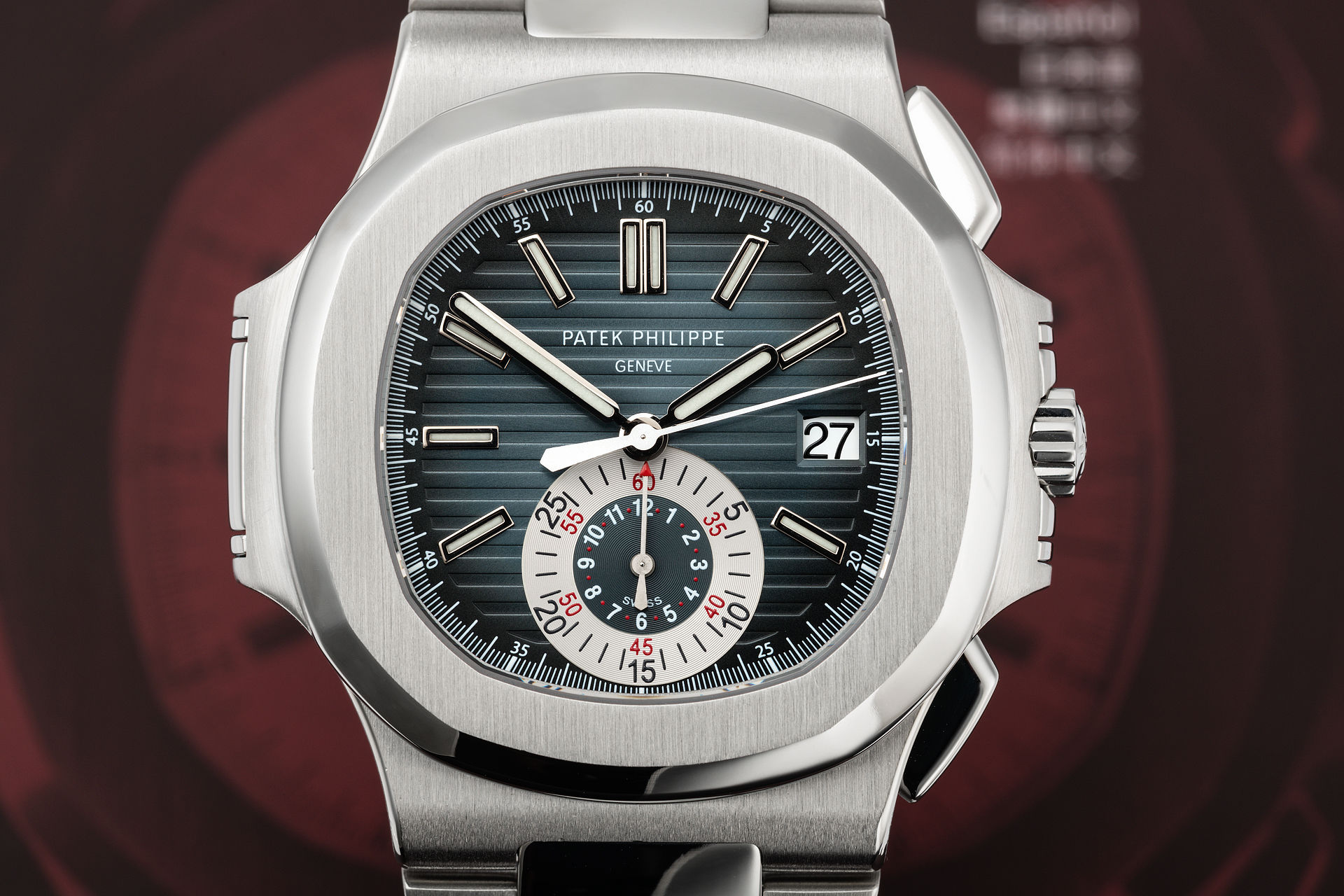 Pre-owned Patek Philippe Nautilus Chronograph Ref. 5980/1A-001 by Twain Time Inc.