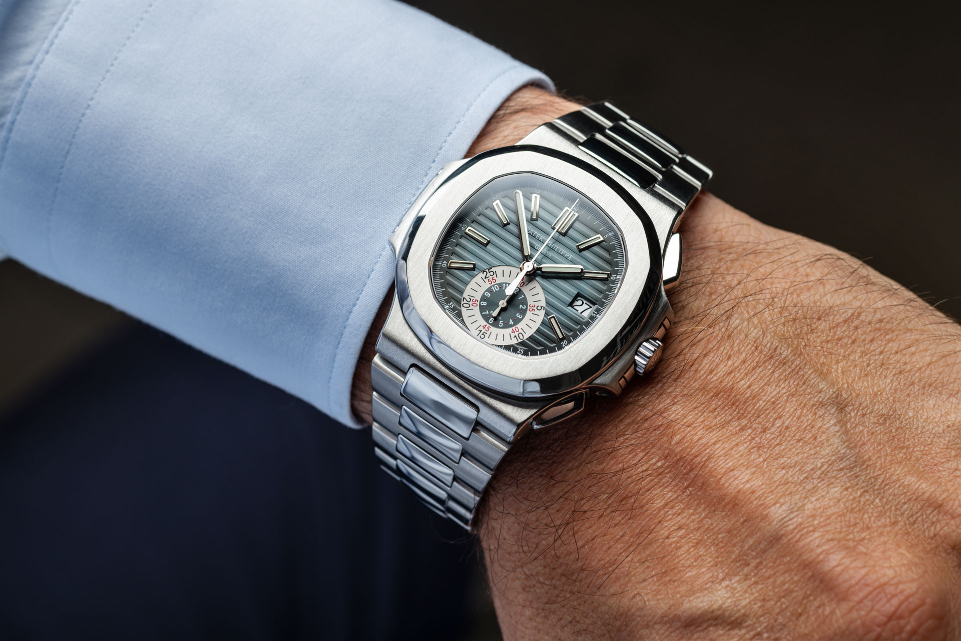 ref 5980/1A-001 | Rare First Series 'Blue Dial'  | Patek Philippe Nautilus Chronograph