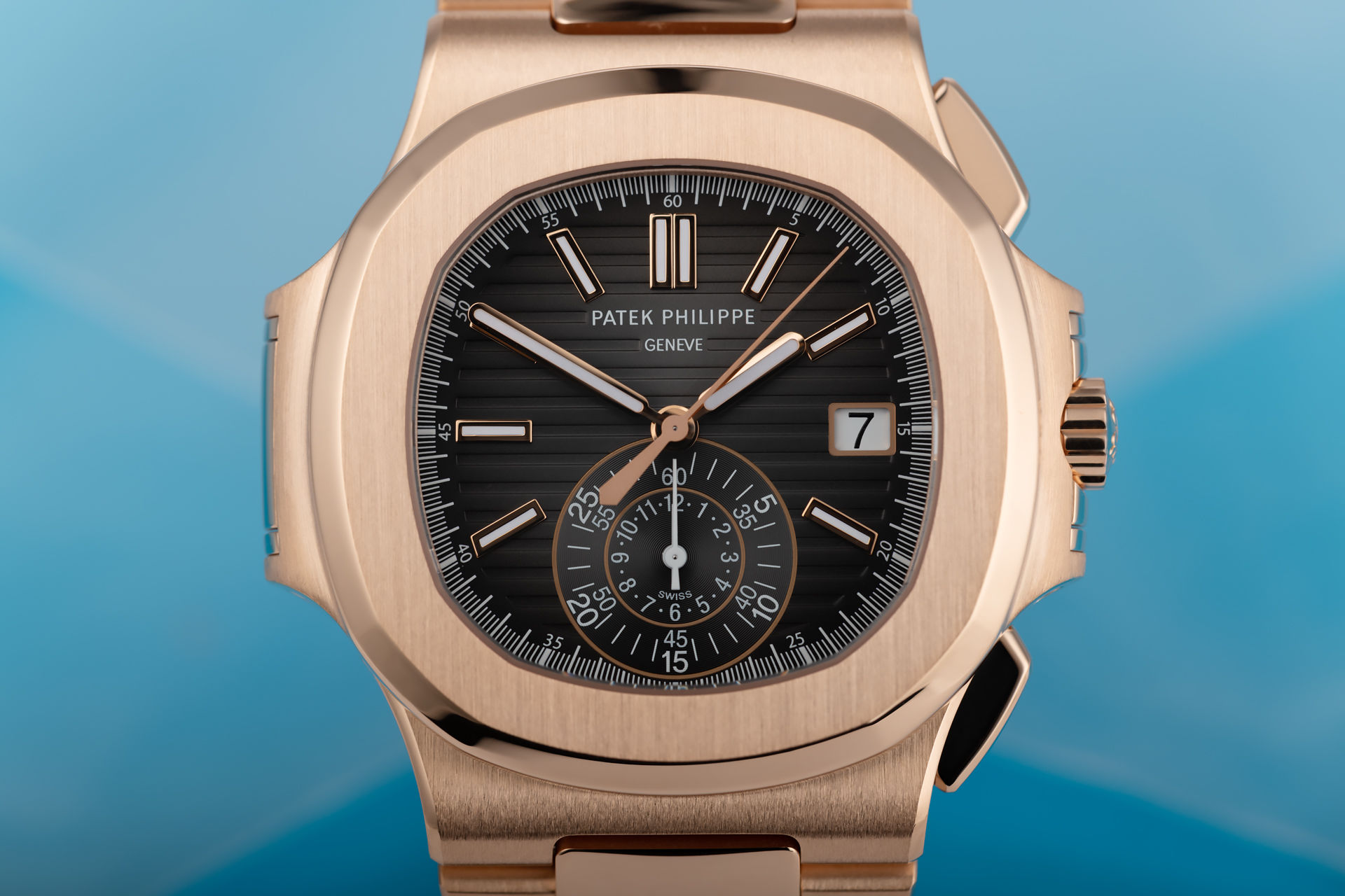 tham chiếu 5980/1R-001 |  Hoa Hồng Vàng 'Trọn Bộ'' |  Đồng hồ bấm giờ Patek Philippe Nautilus