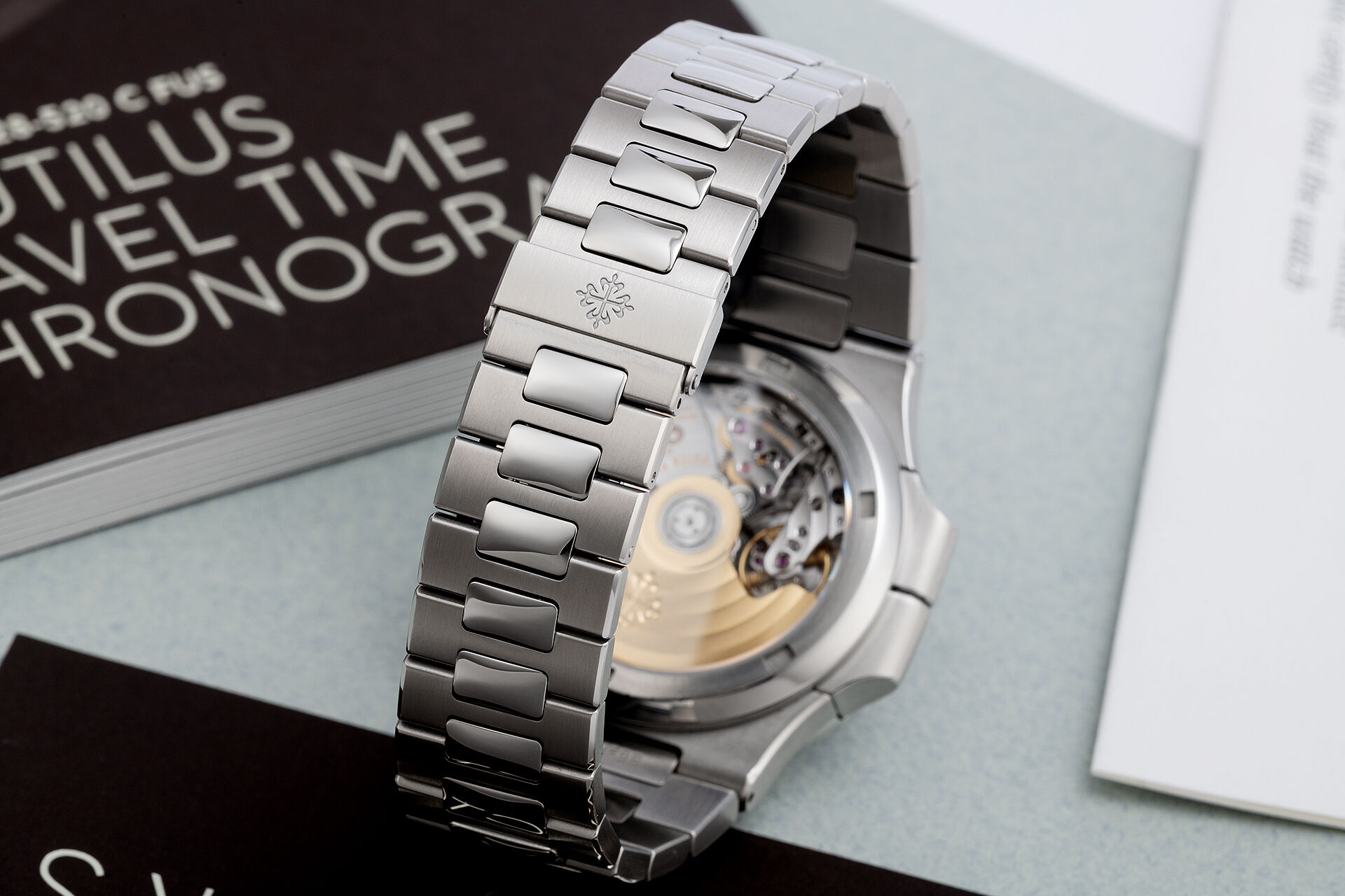 ref 5990/1A-001 | Box & Papers | Patek Philippe Nautilus Travel Time Chronograph