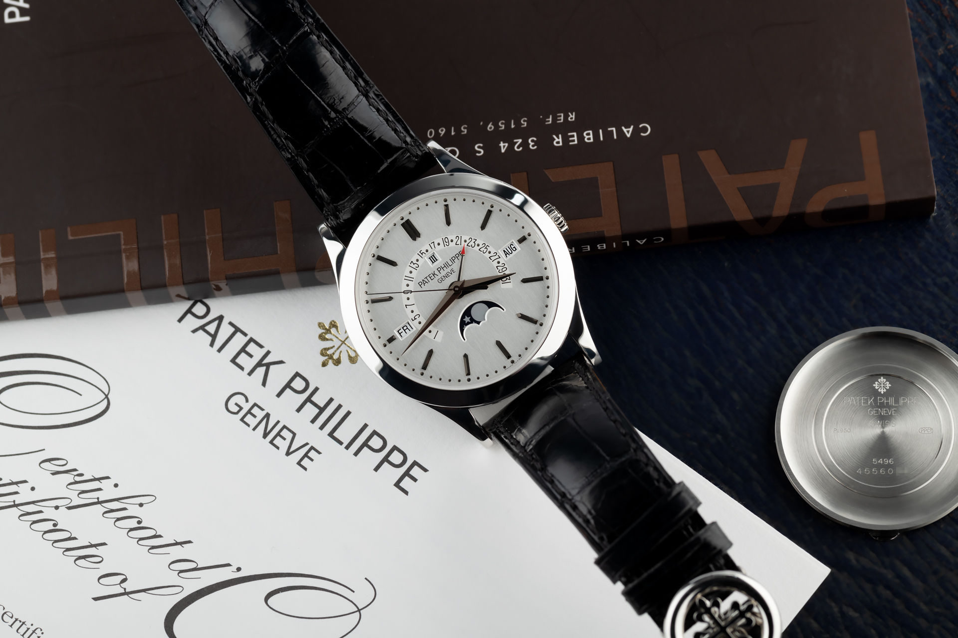 ref 5496P-001 | Platinum 'Retrograde Date' | Patek Philippe Perpetual Calendar